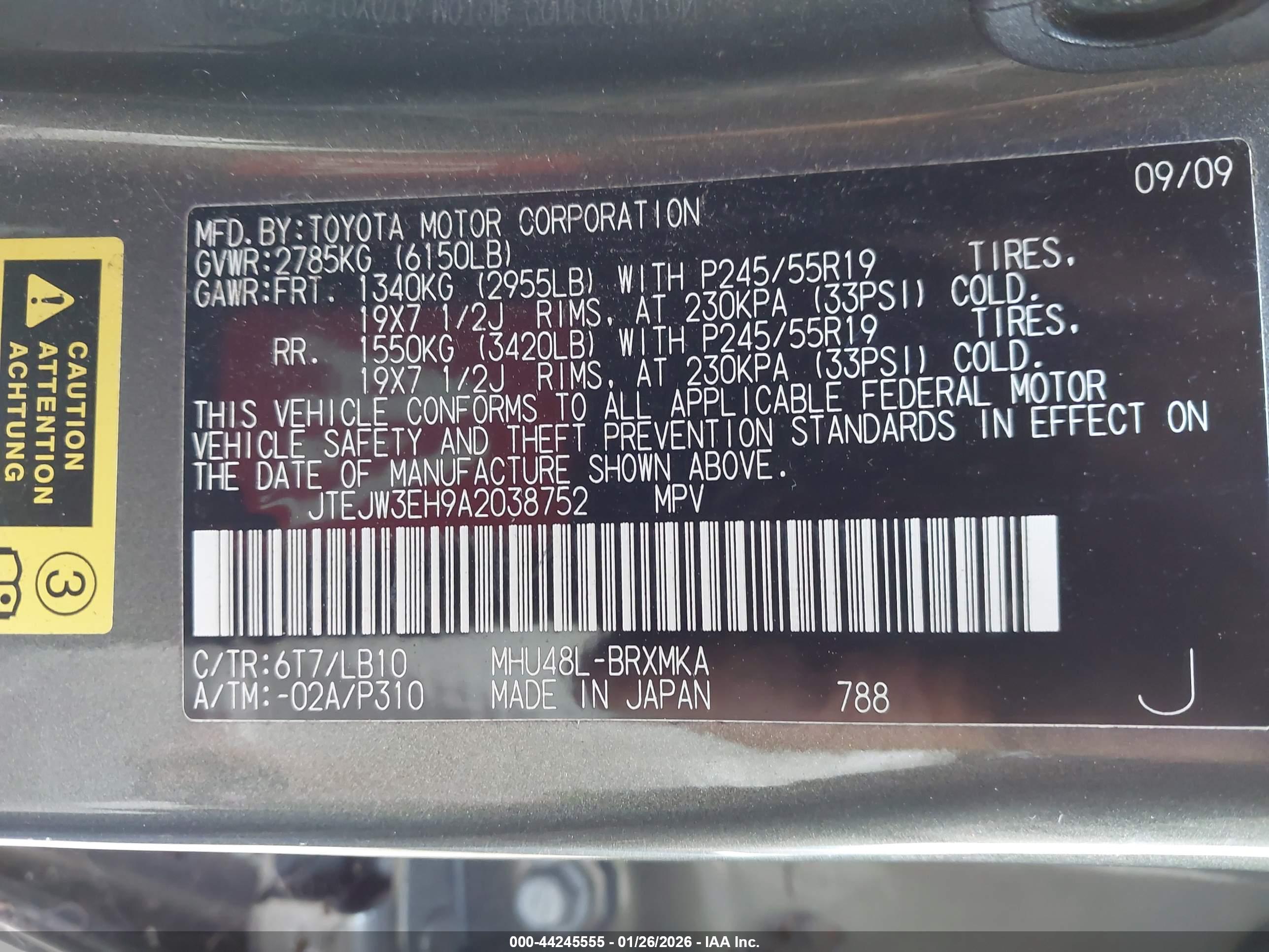 TOYOTA HIGHLANDER image 9