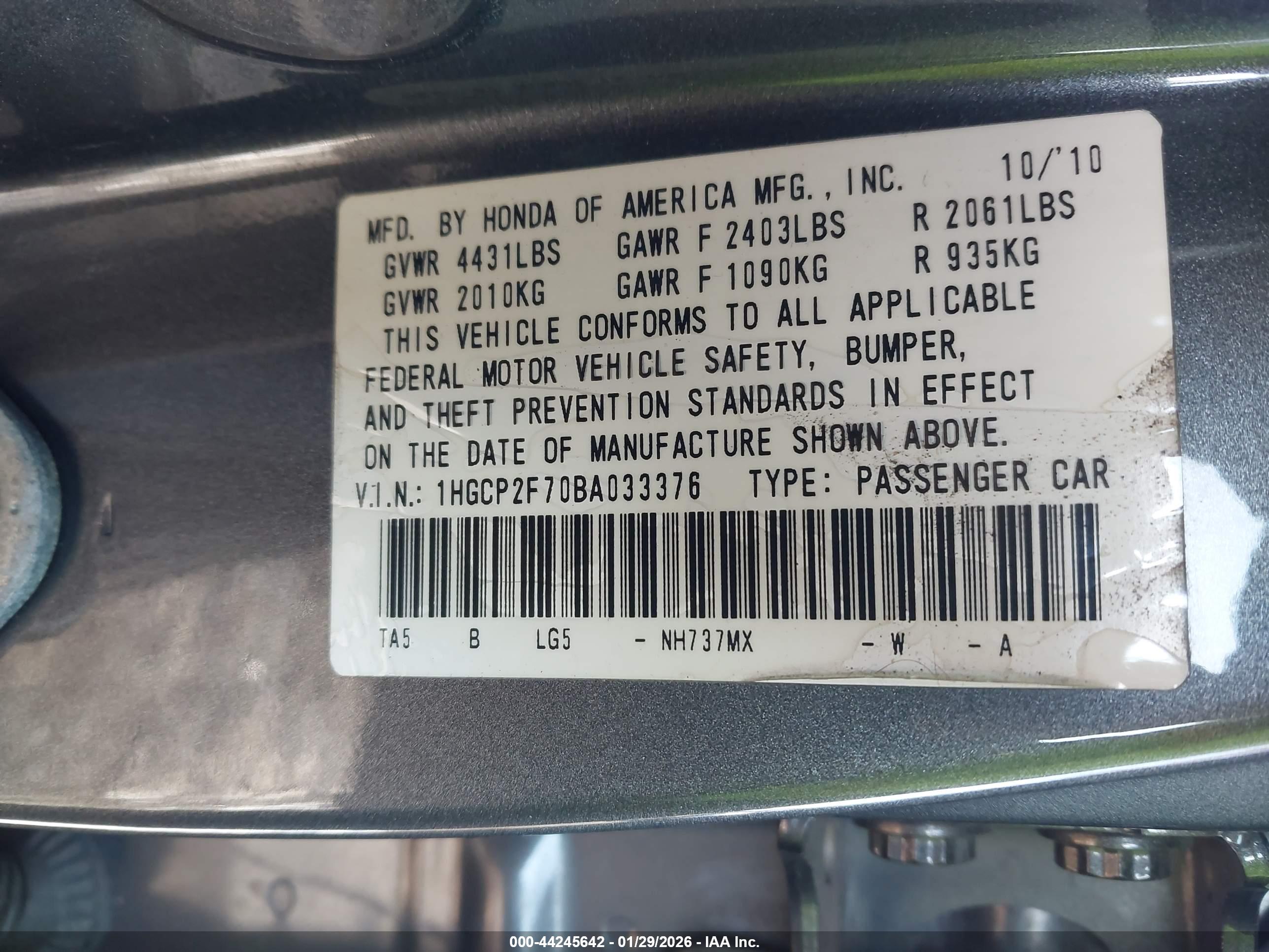 HONDA ACCORD image 9