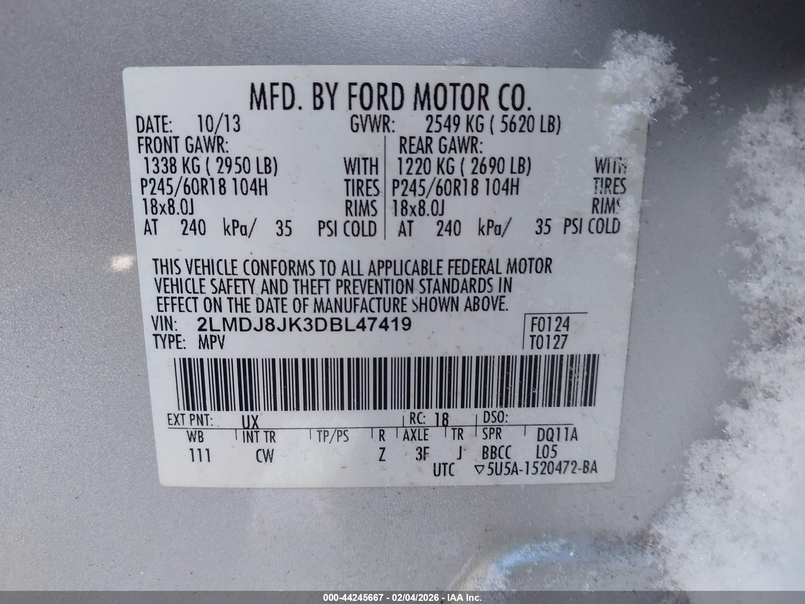 LINCOLN MKX image 9