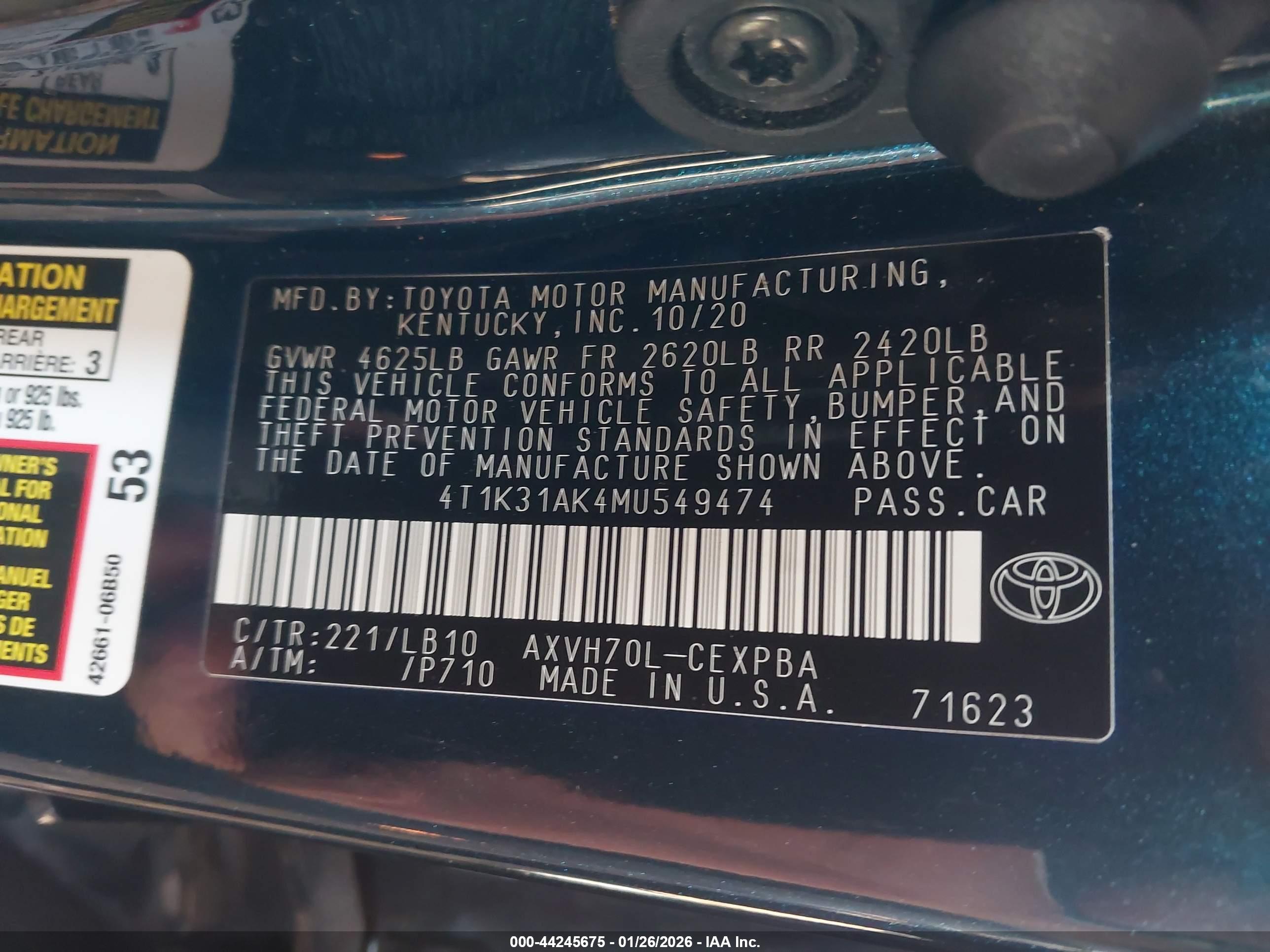 TOYOTA CAMRY image 9