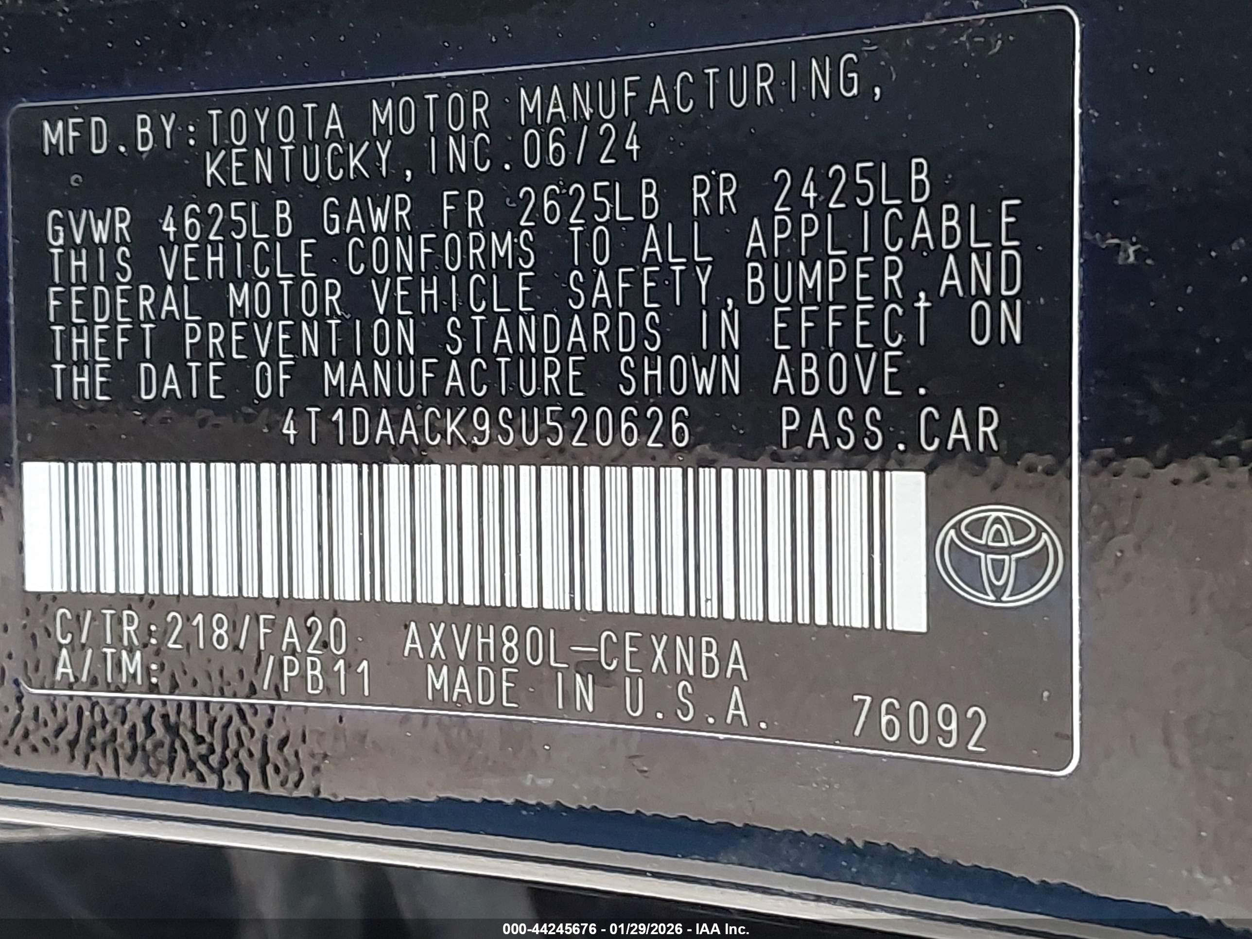 TOYOTA CAMRY image 9