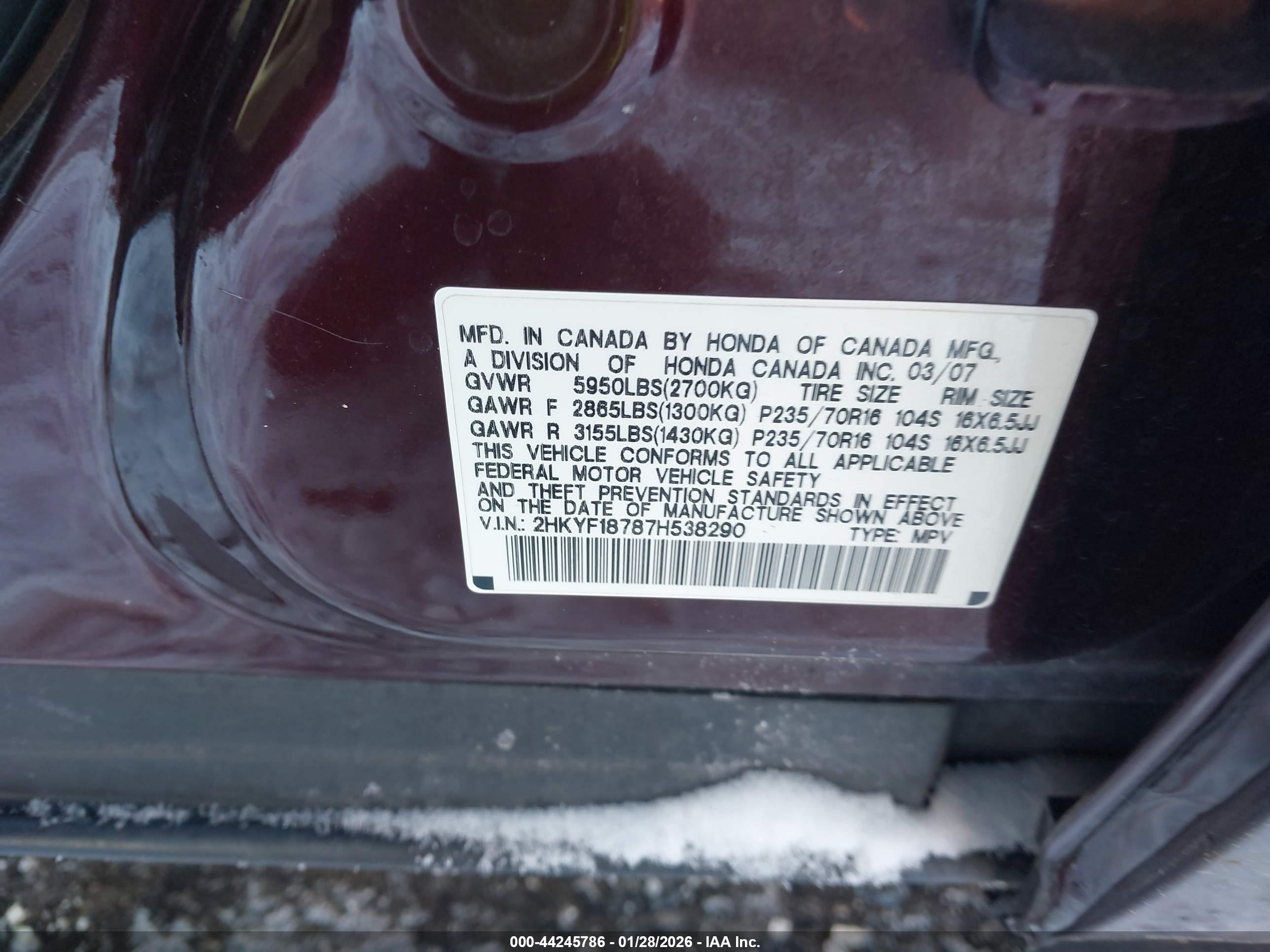 HONDA PILOT image 9