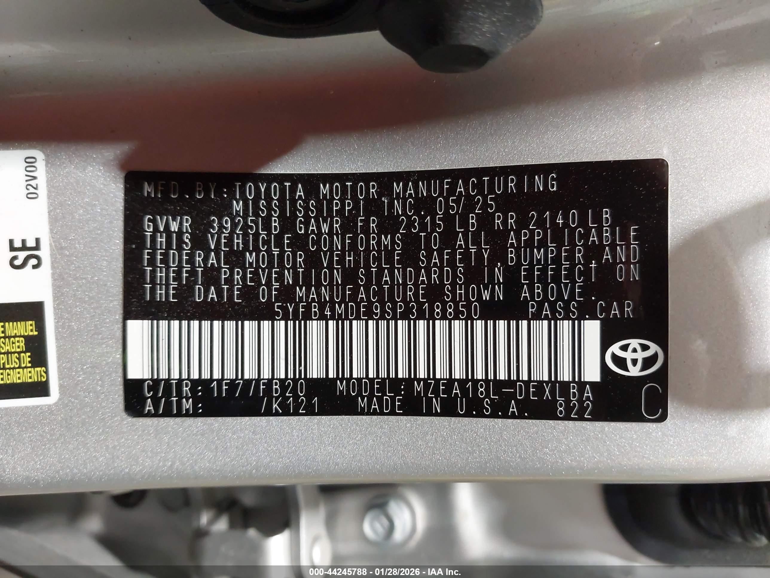 TOYOTA COROLLA image 9