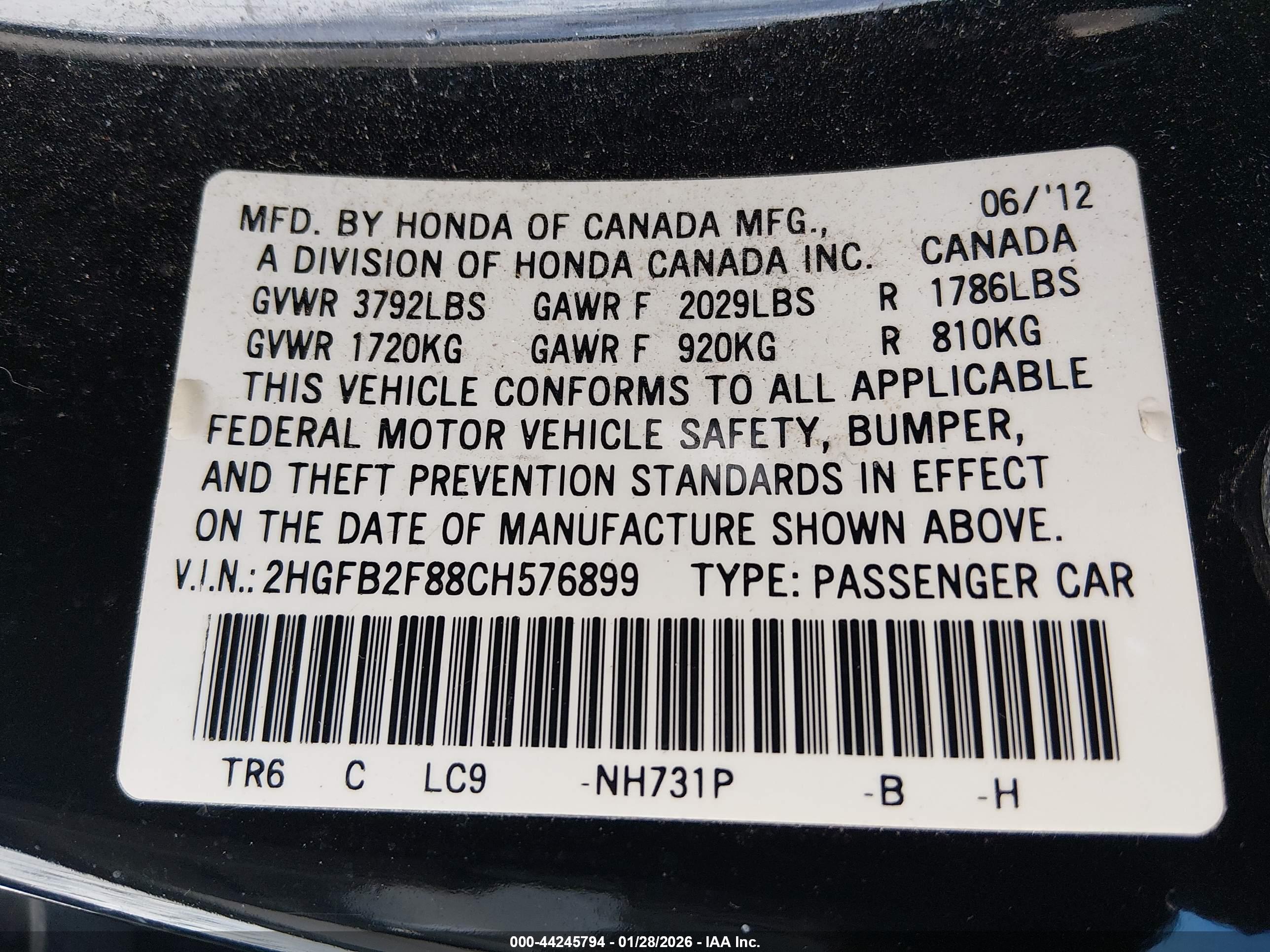 HONDA CIVIC image 9