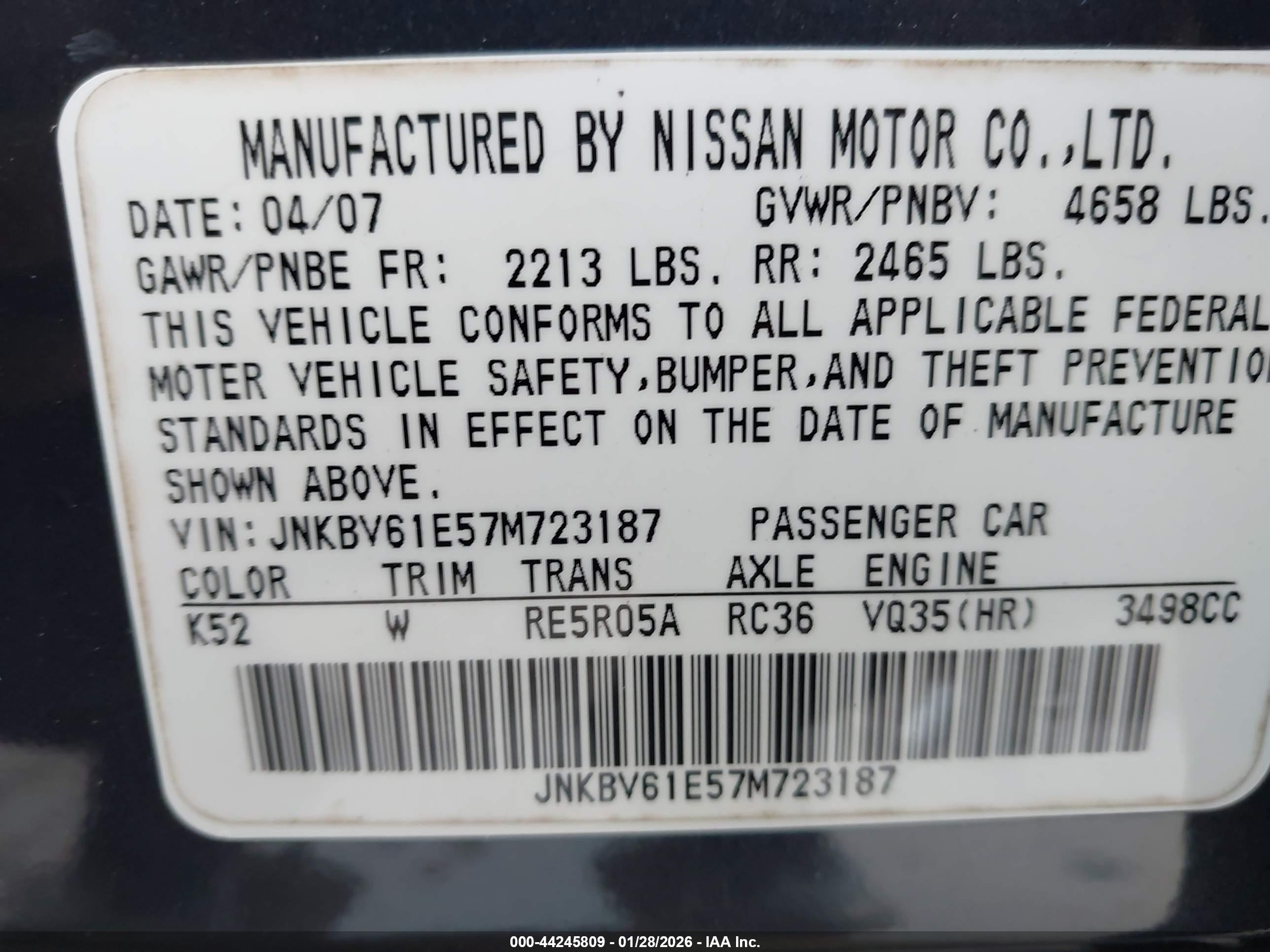 INFINITI G35 image 9