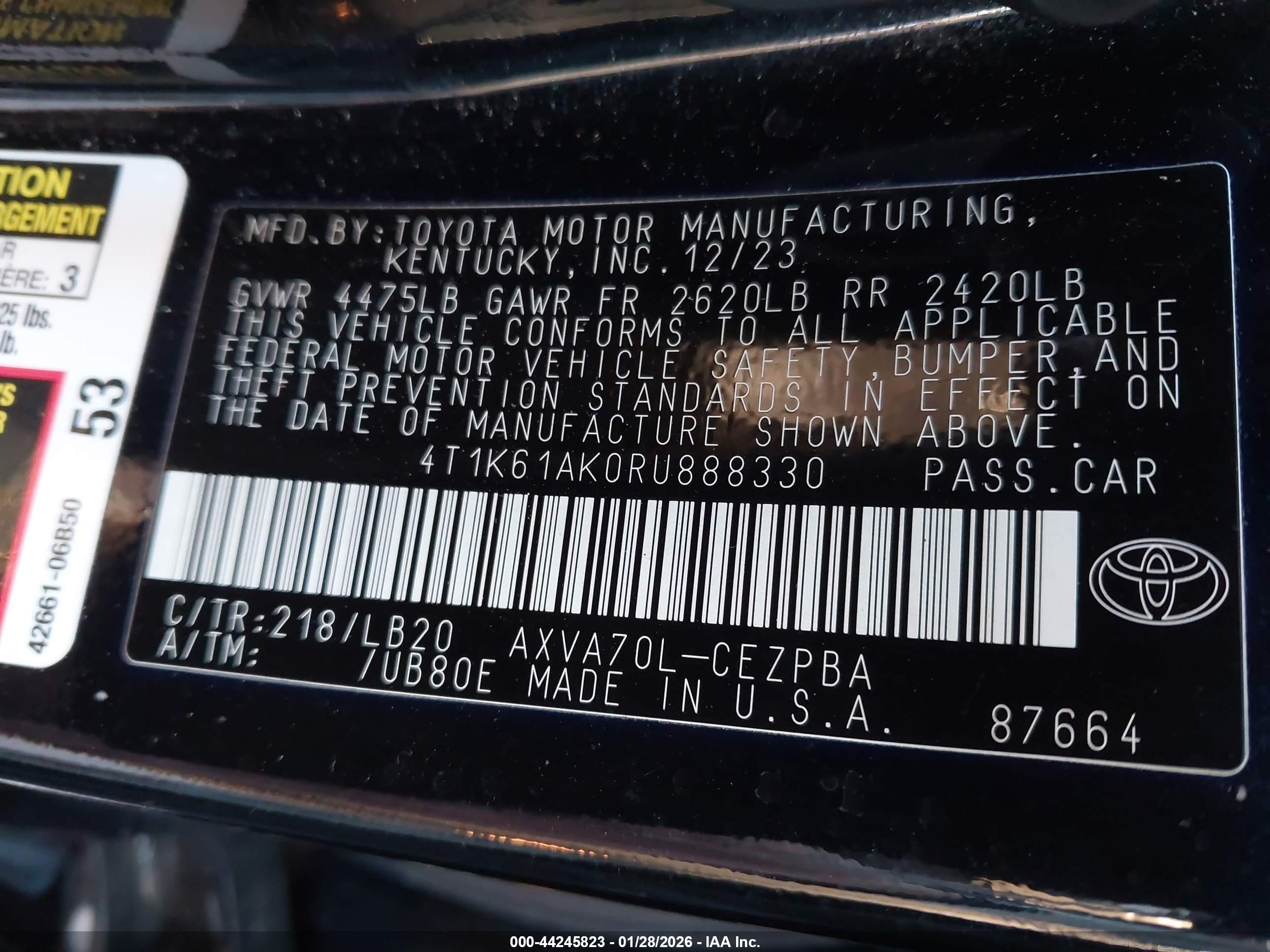 TOYOTA CAMRY image 9