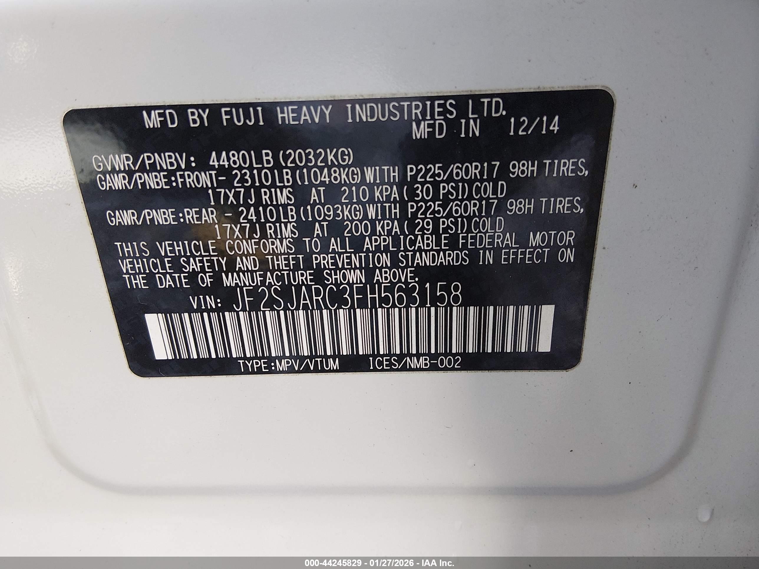 SUBARU FORESTER image 9