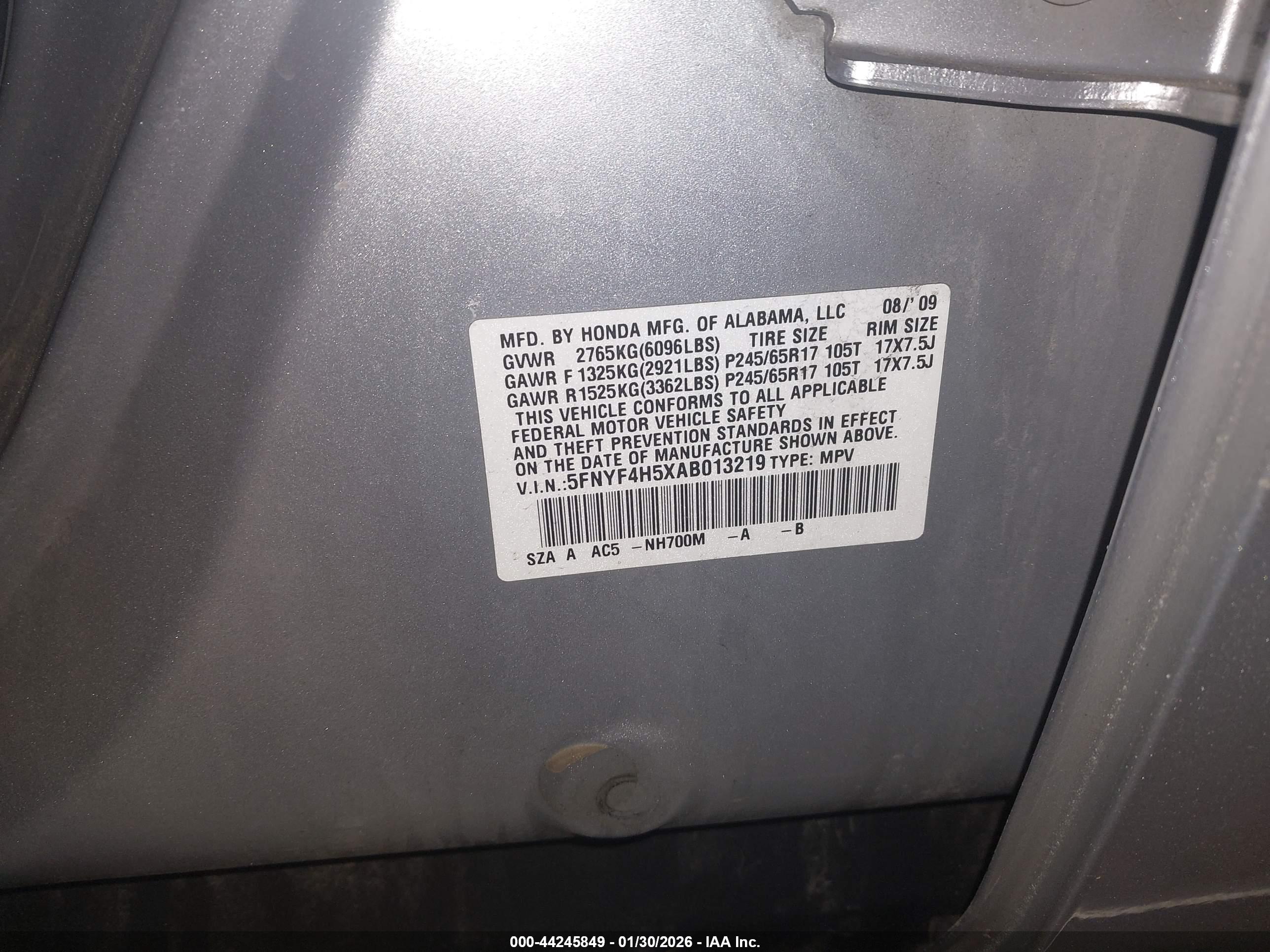 HONDA PILOT image 9