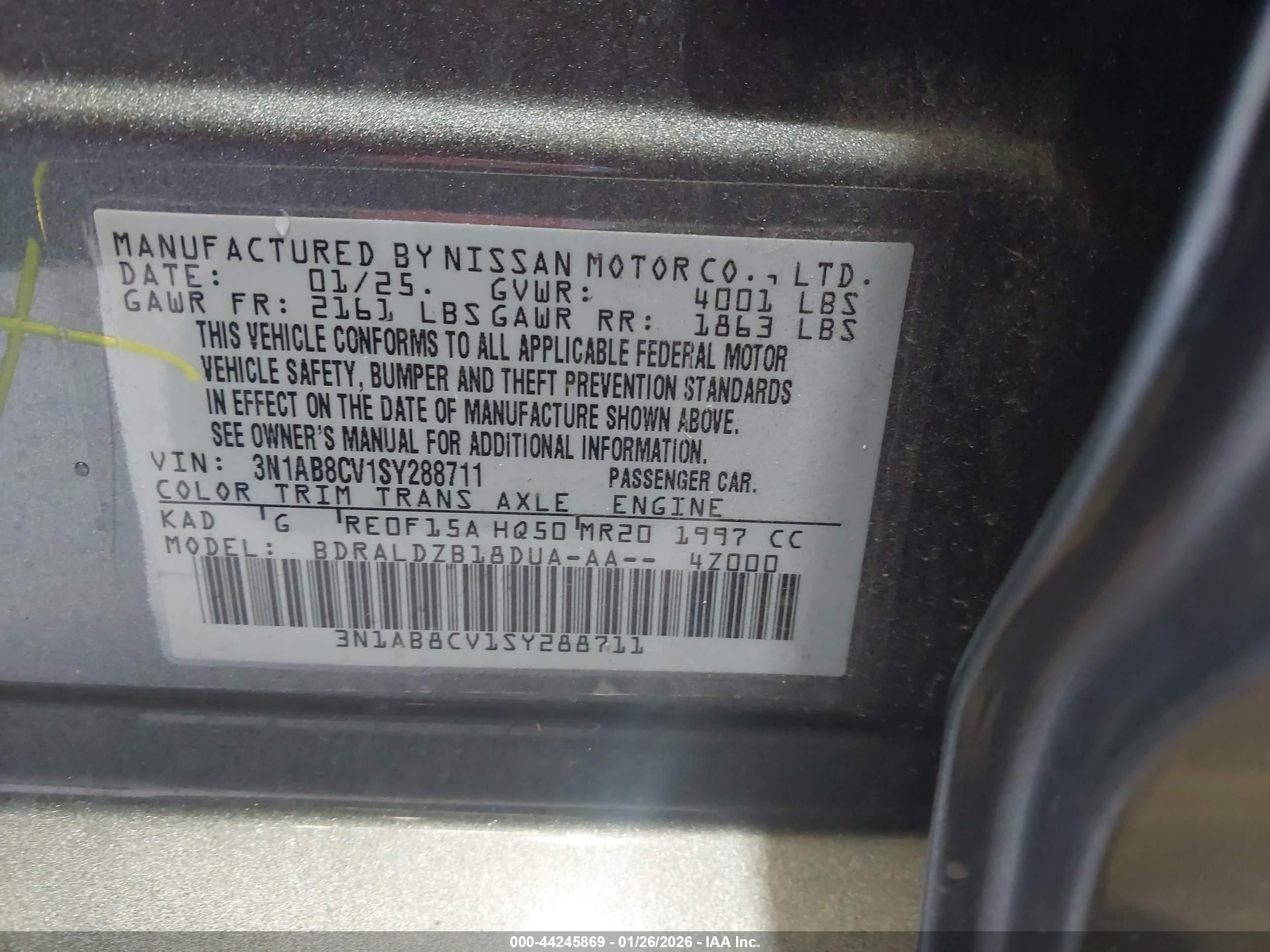 NISSAN SENTRA image 9