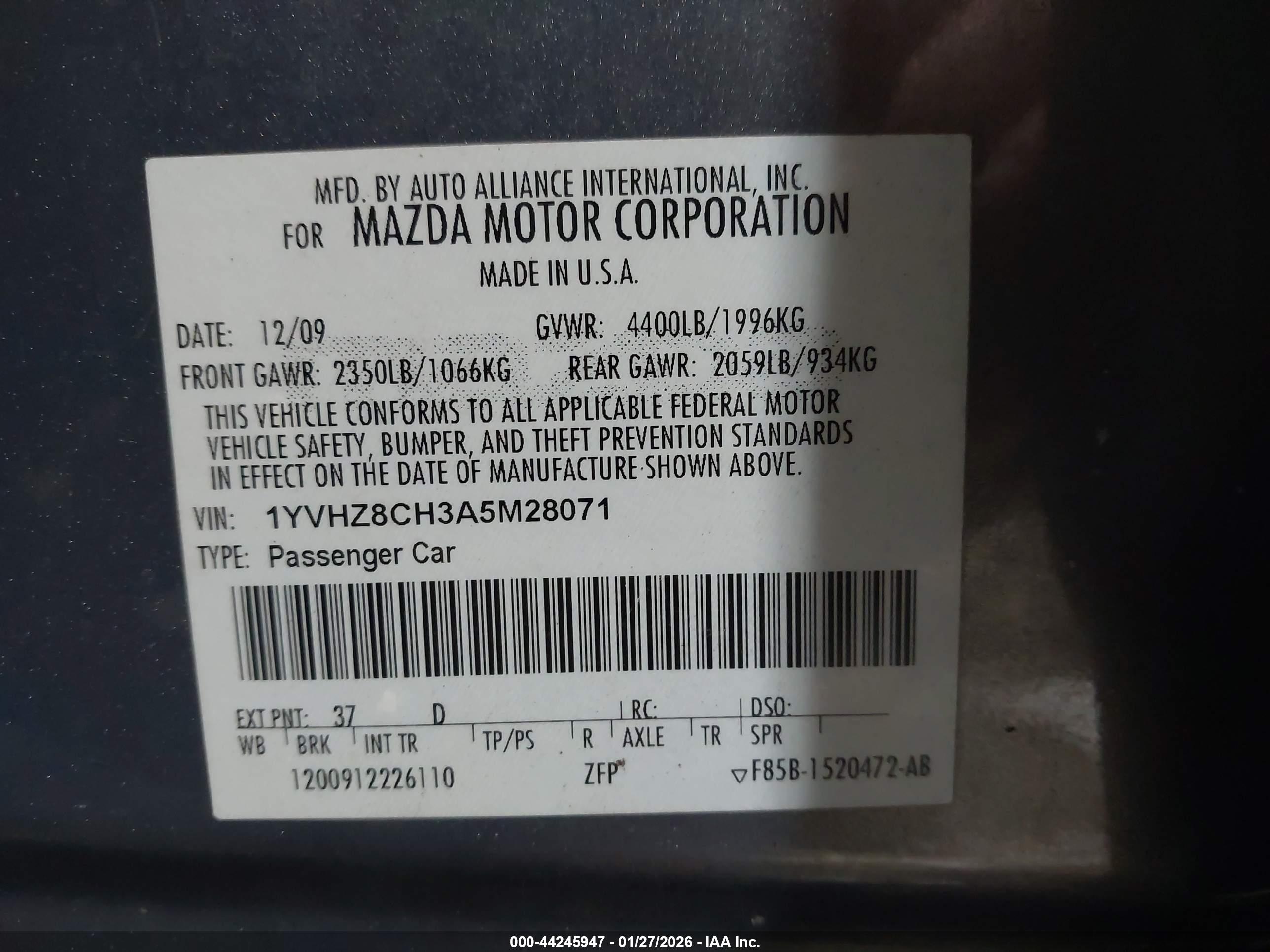MAZDA MAZDA6 image 9