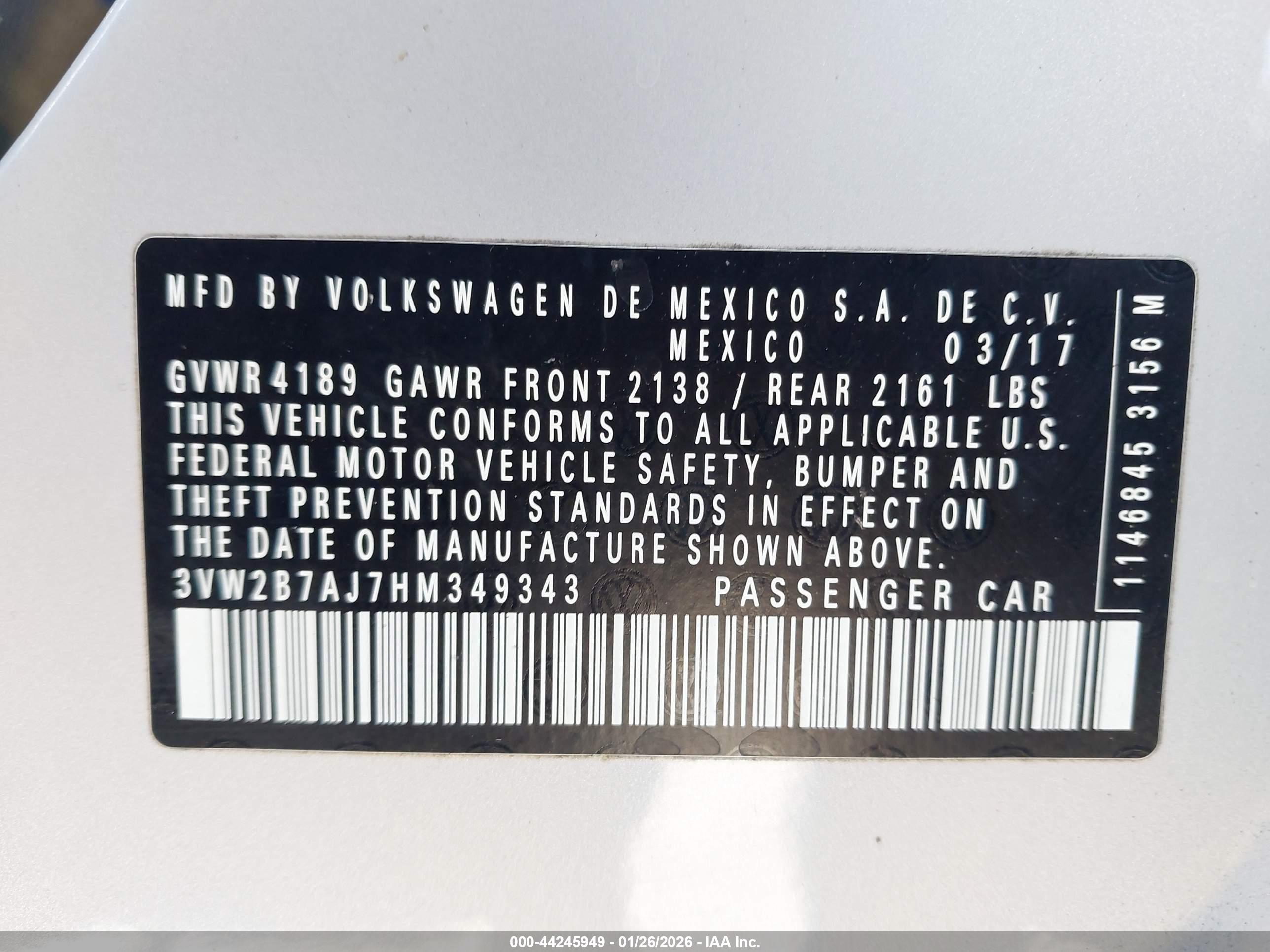VOLKSWAGEN JETTA image 9