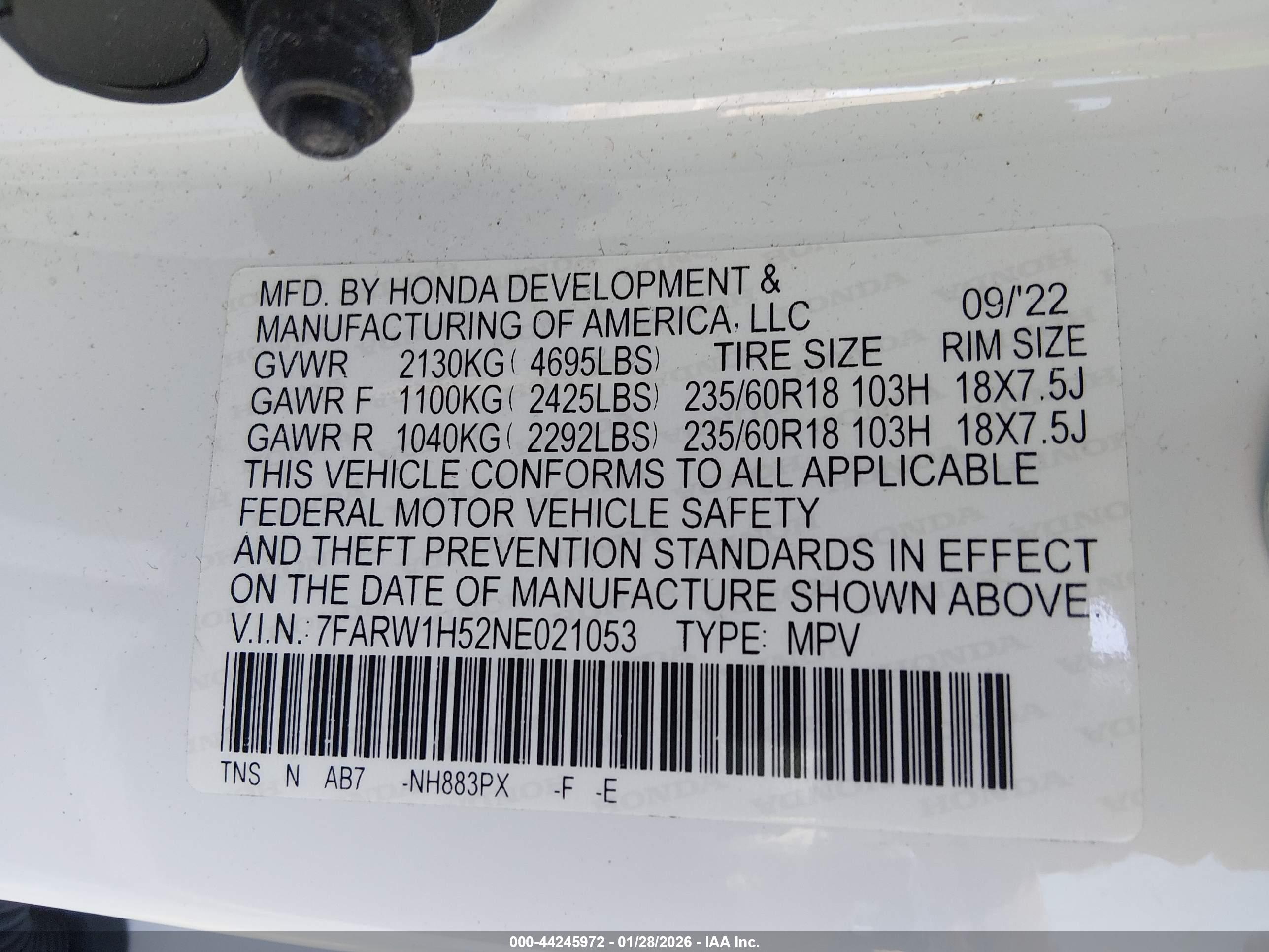 HONDA CR-V image 9