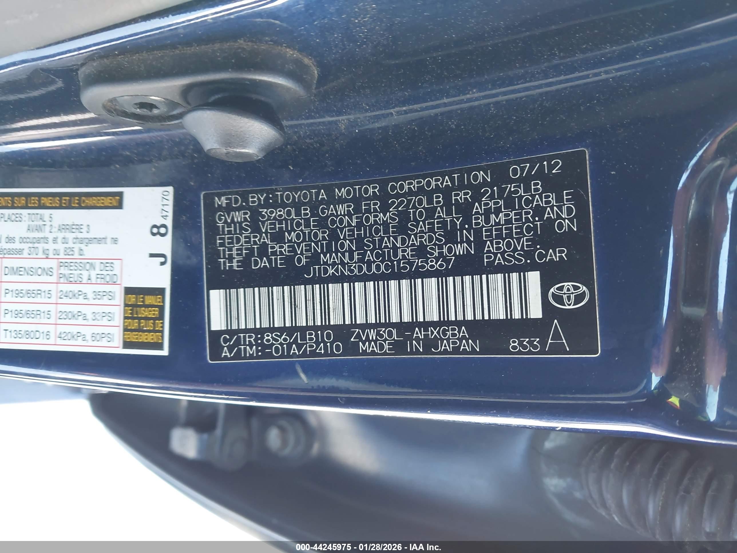 TOYOTA PRIUS image 9