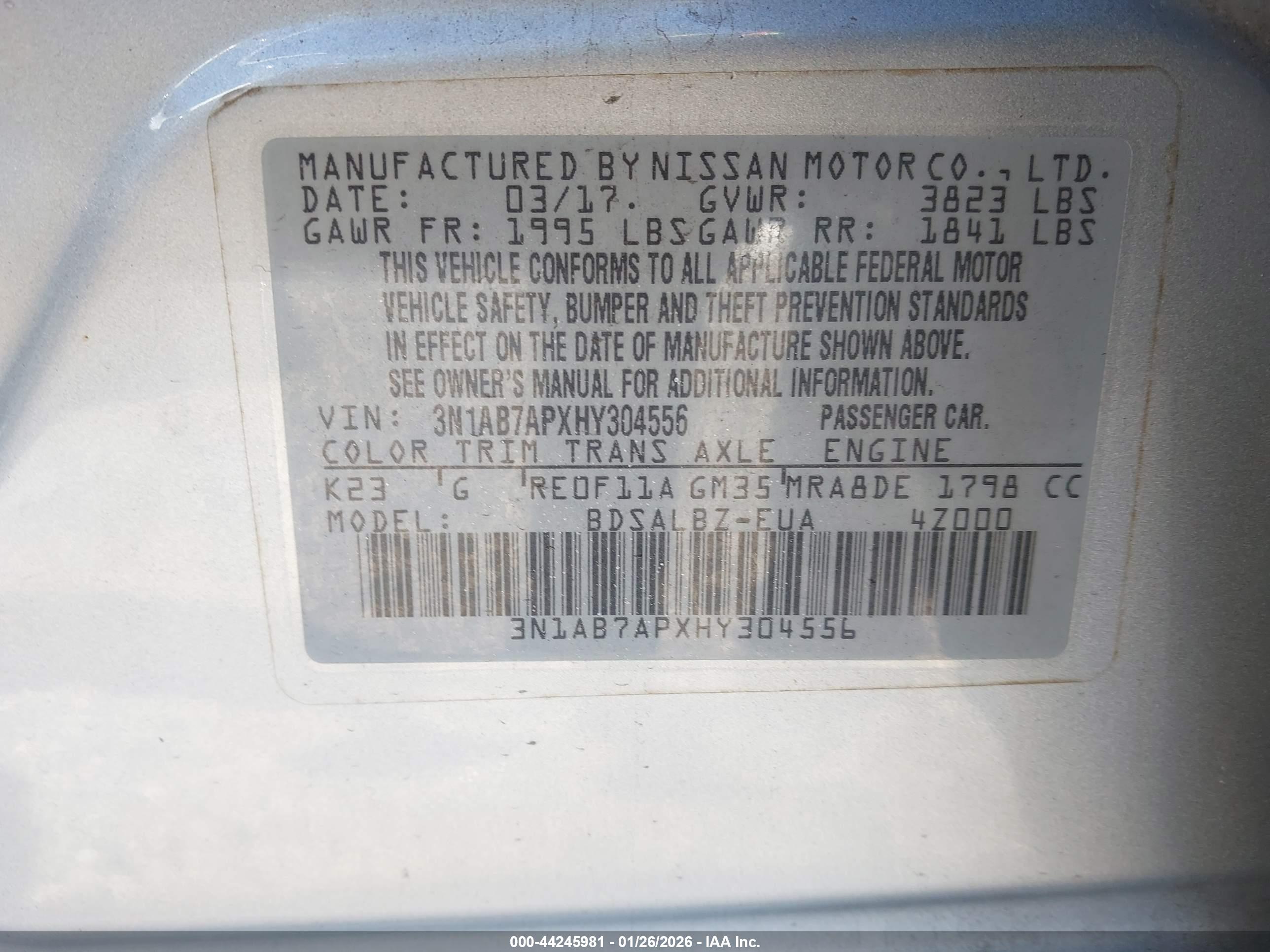 NISSAN SENTRA image 9