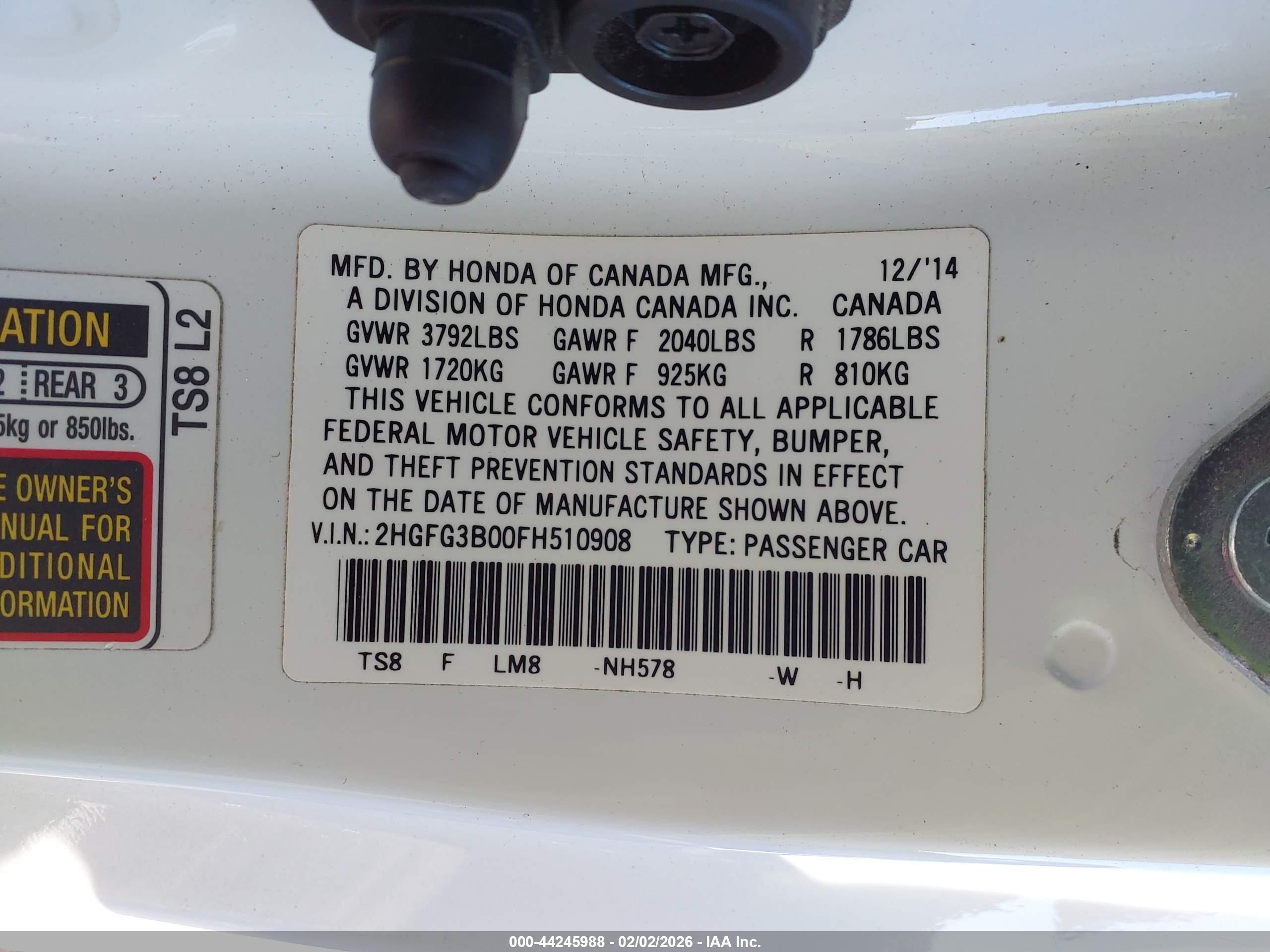 HONDA CIVIC image 9