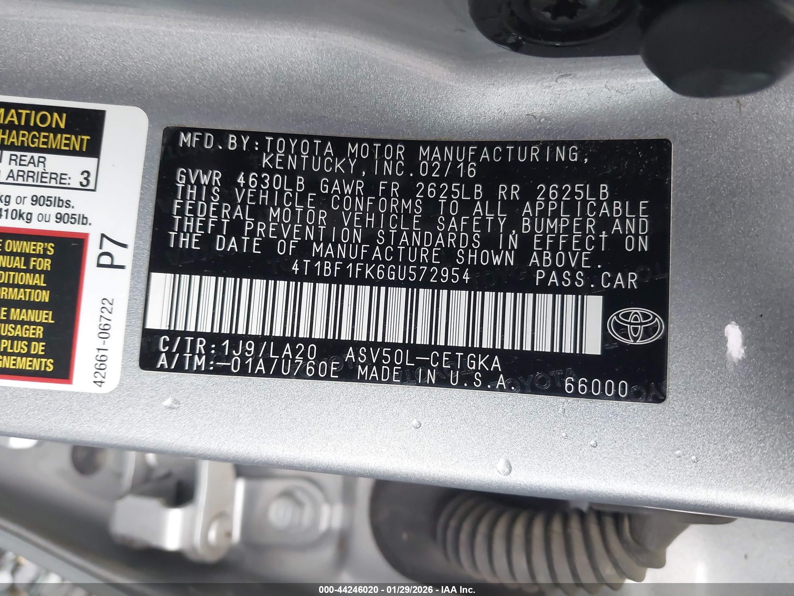 TOYOTA CAMRY image 9
