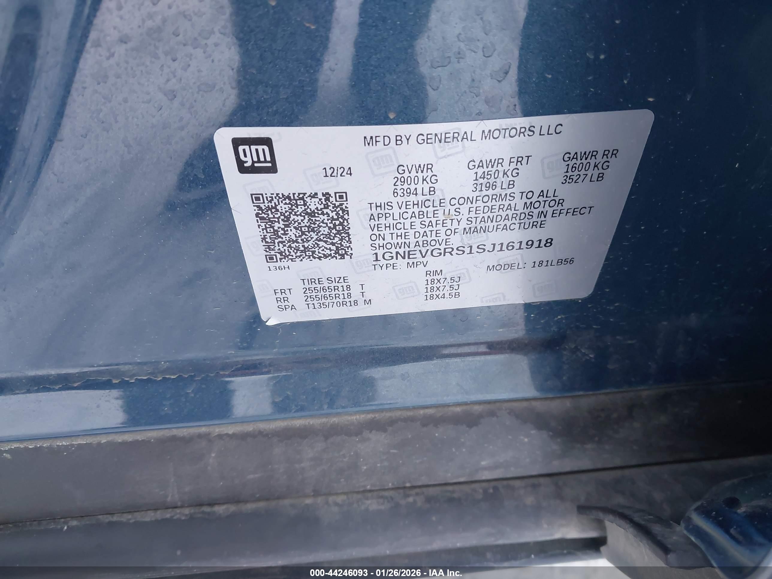 CHEVROLET TRAVERSE image 9