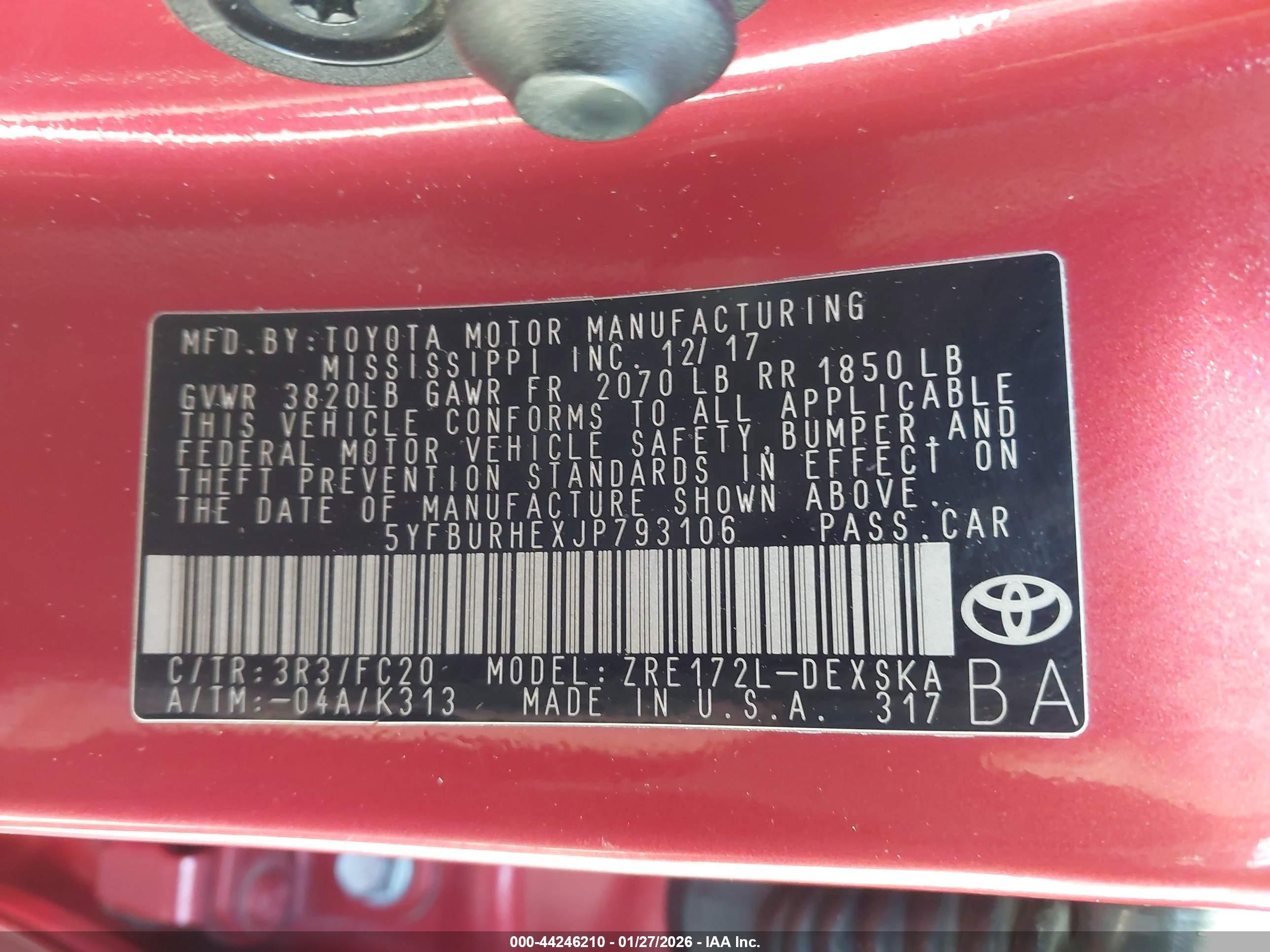 TOYOTA COROLLA image 9