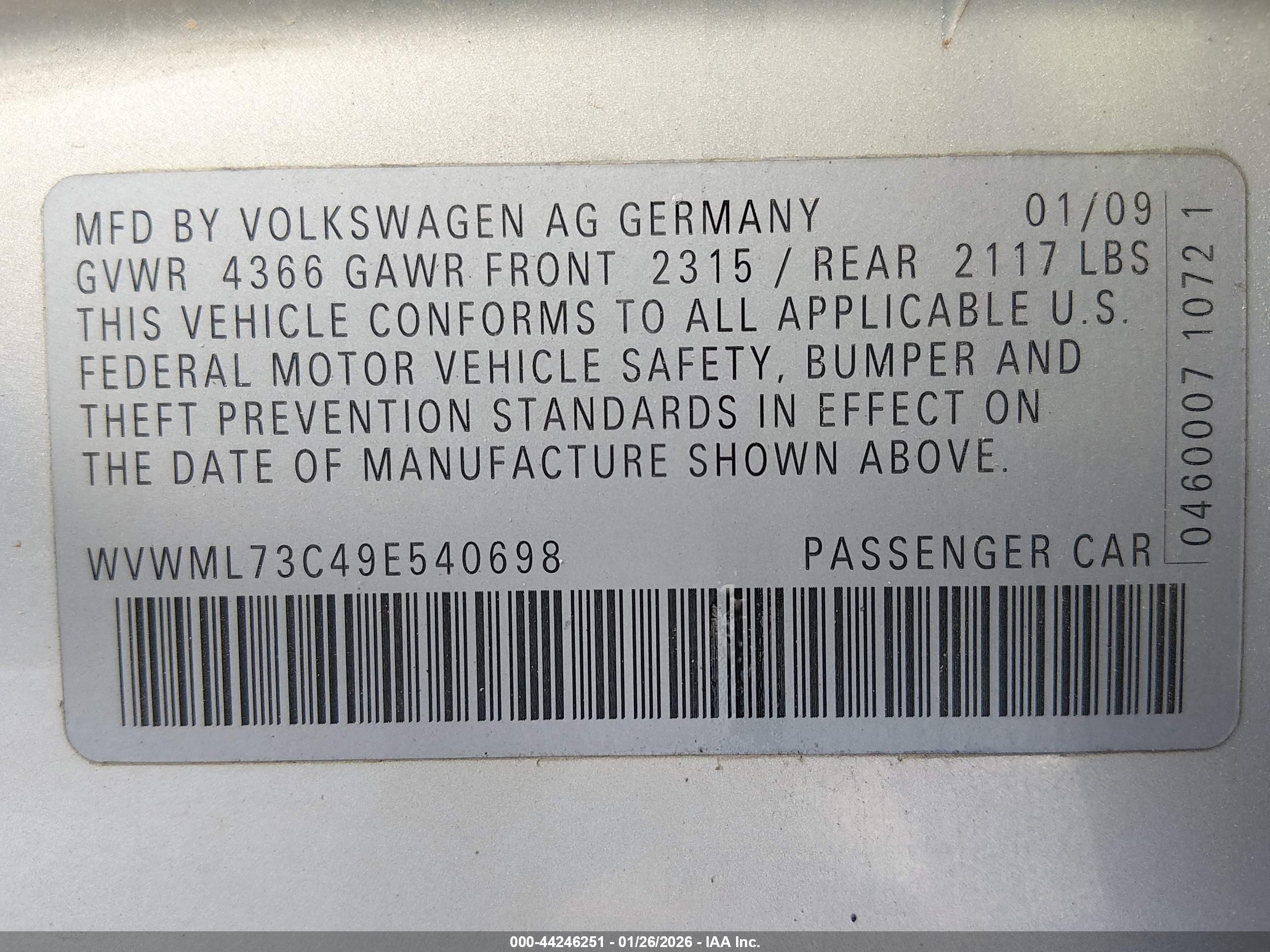 VOLKSWAGEN CC image 9