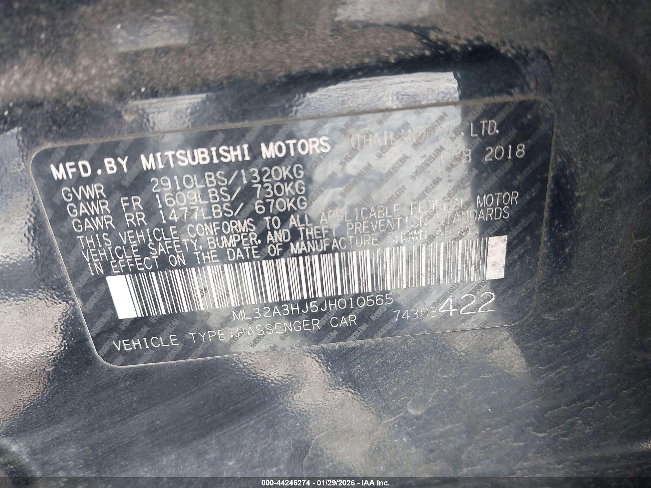 MITSUBISHI MIRAGE image 9