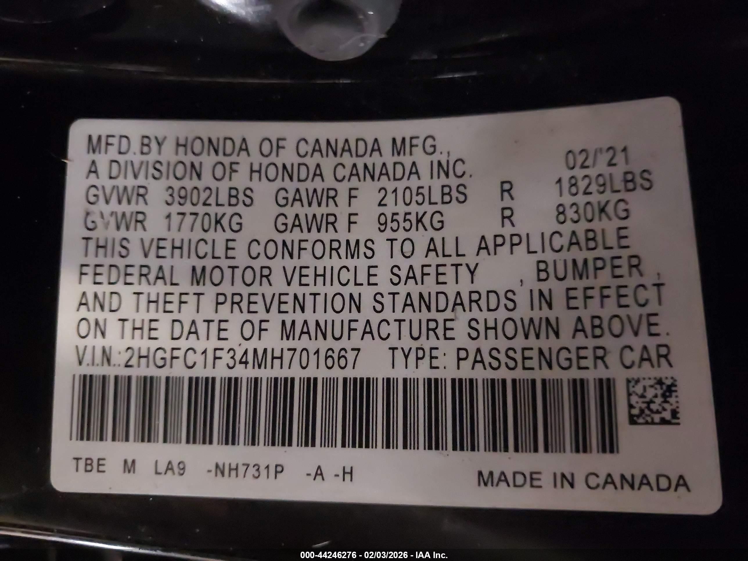 HONDA CIVIC image 9