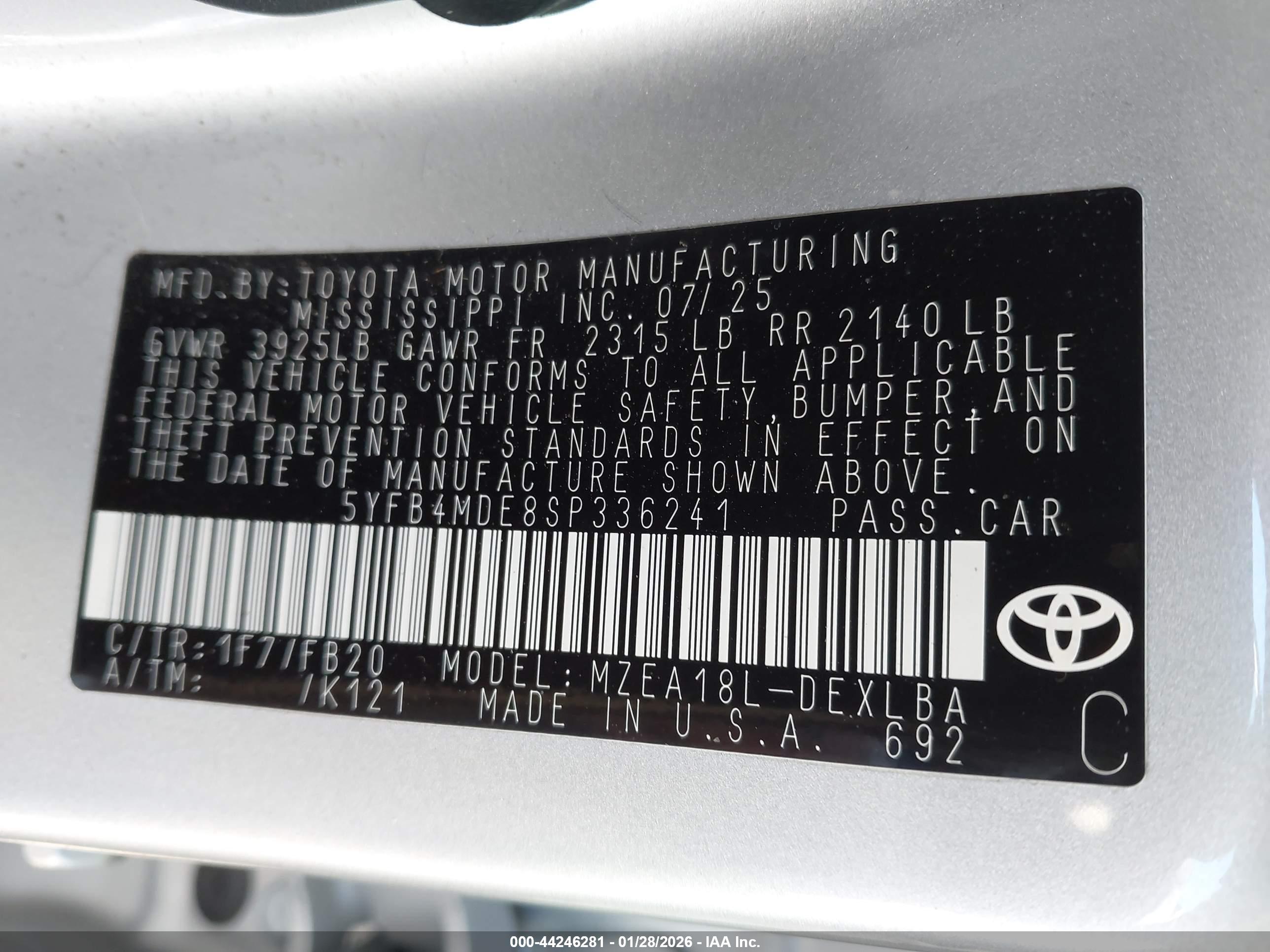 TOYOTA COROLLA image 9