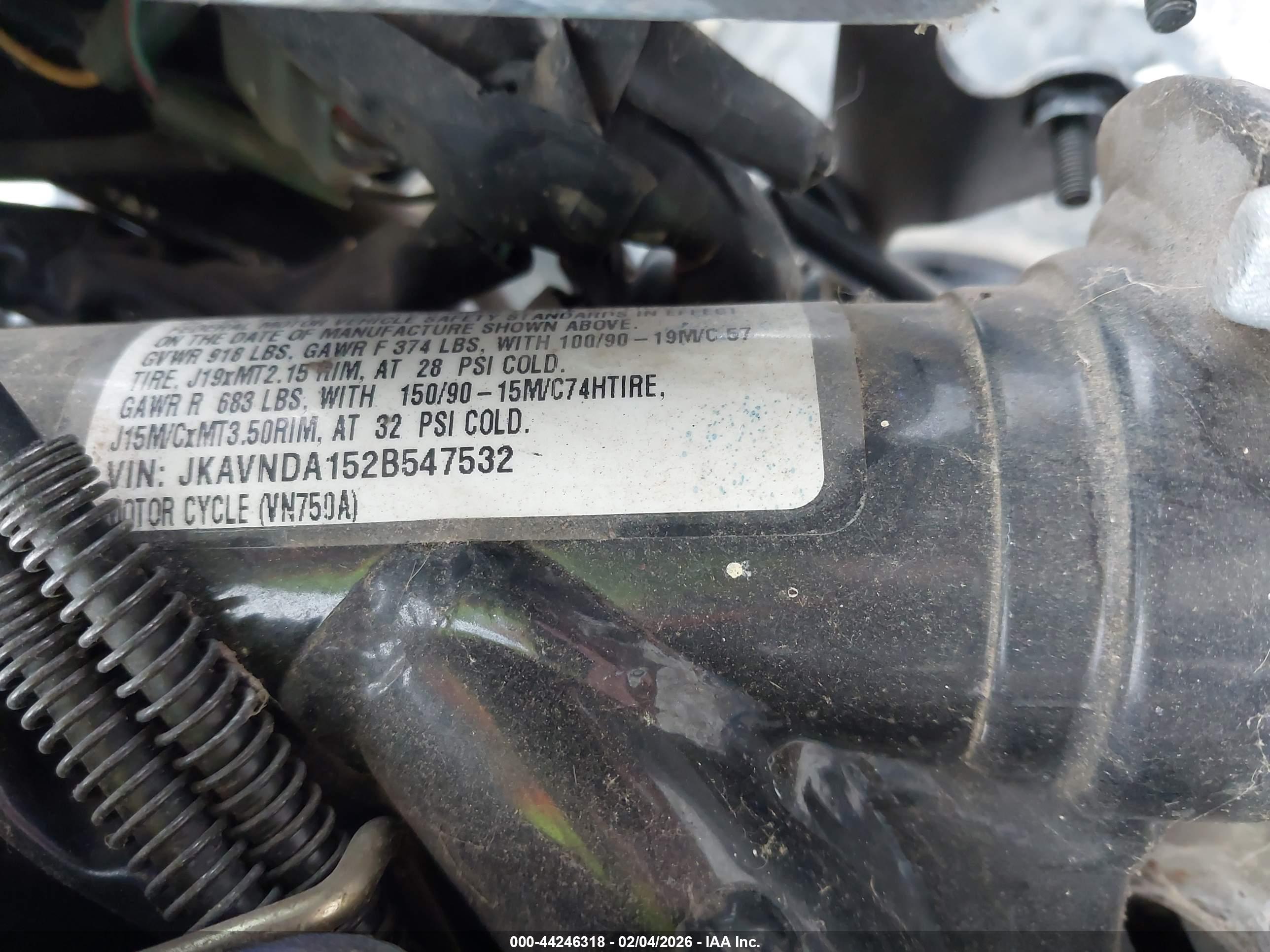 KAWASAKI VN750 image 10