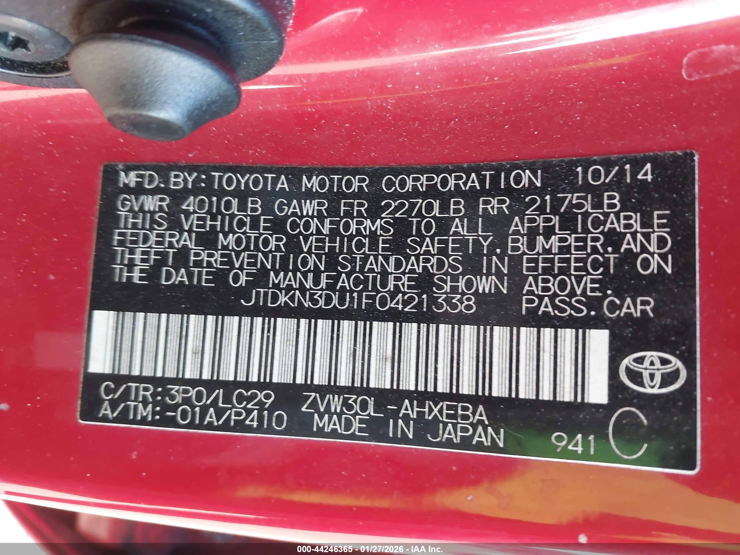 TOYOTA PRIUS image 9