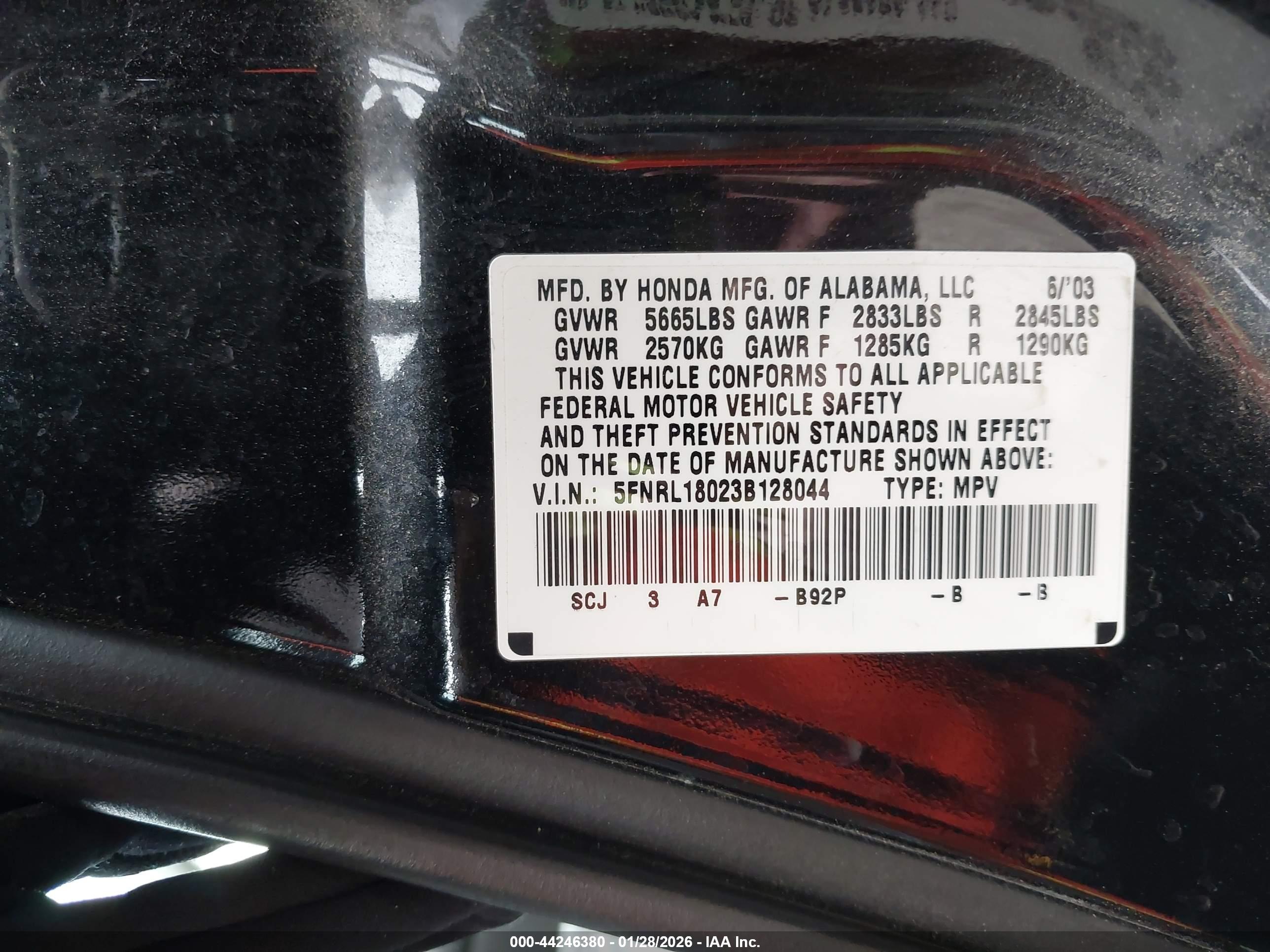 HONDA ODYSSEY image 9