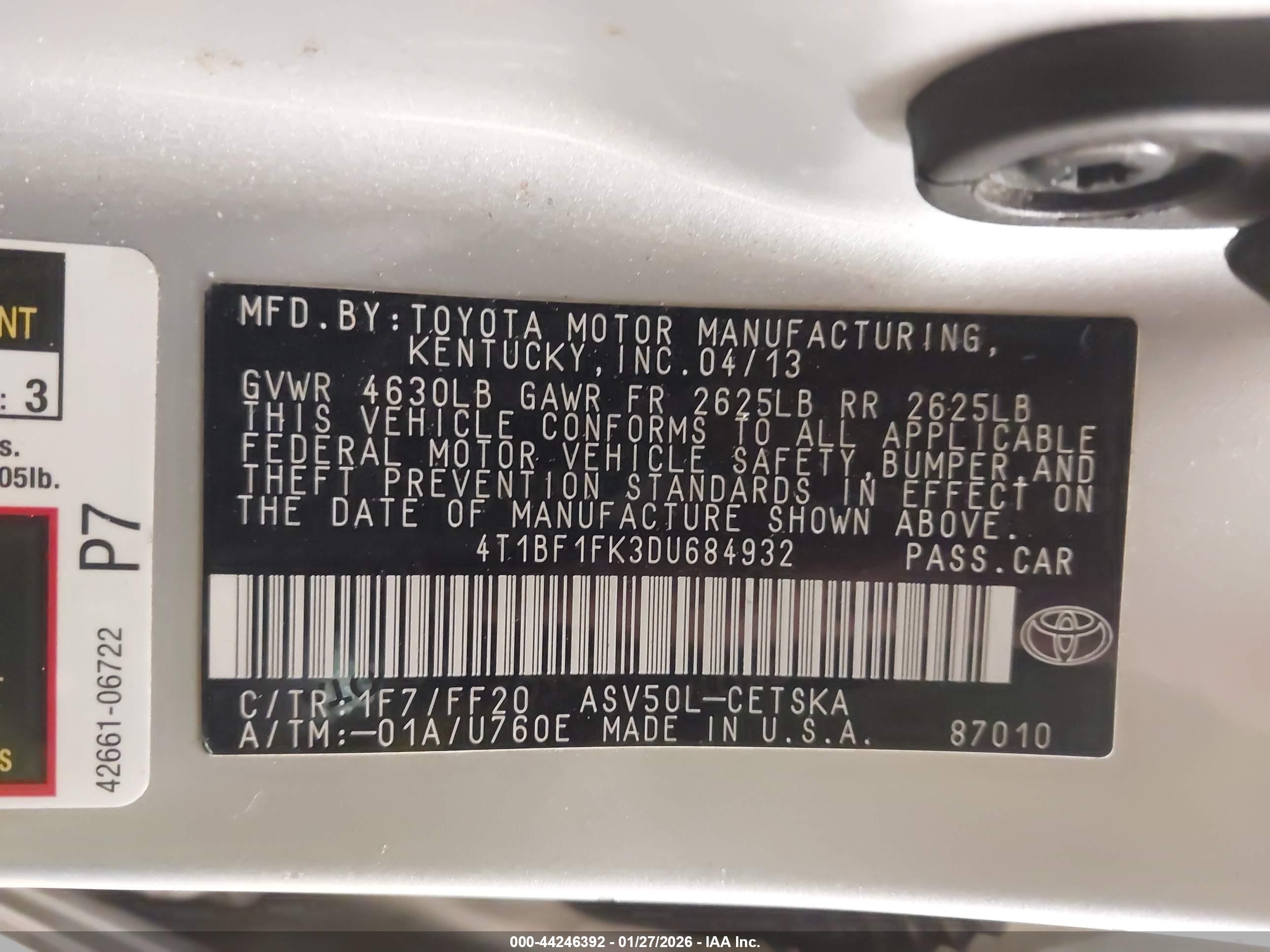 TOYOTA CAMRY image 9