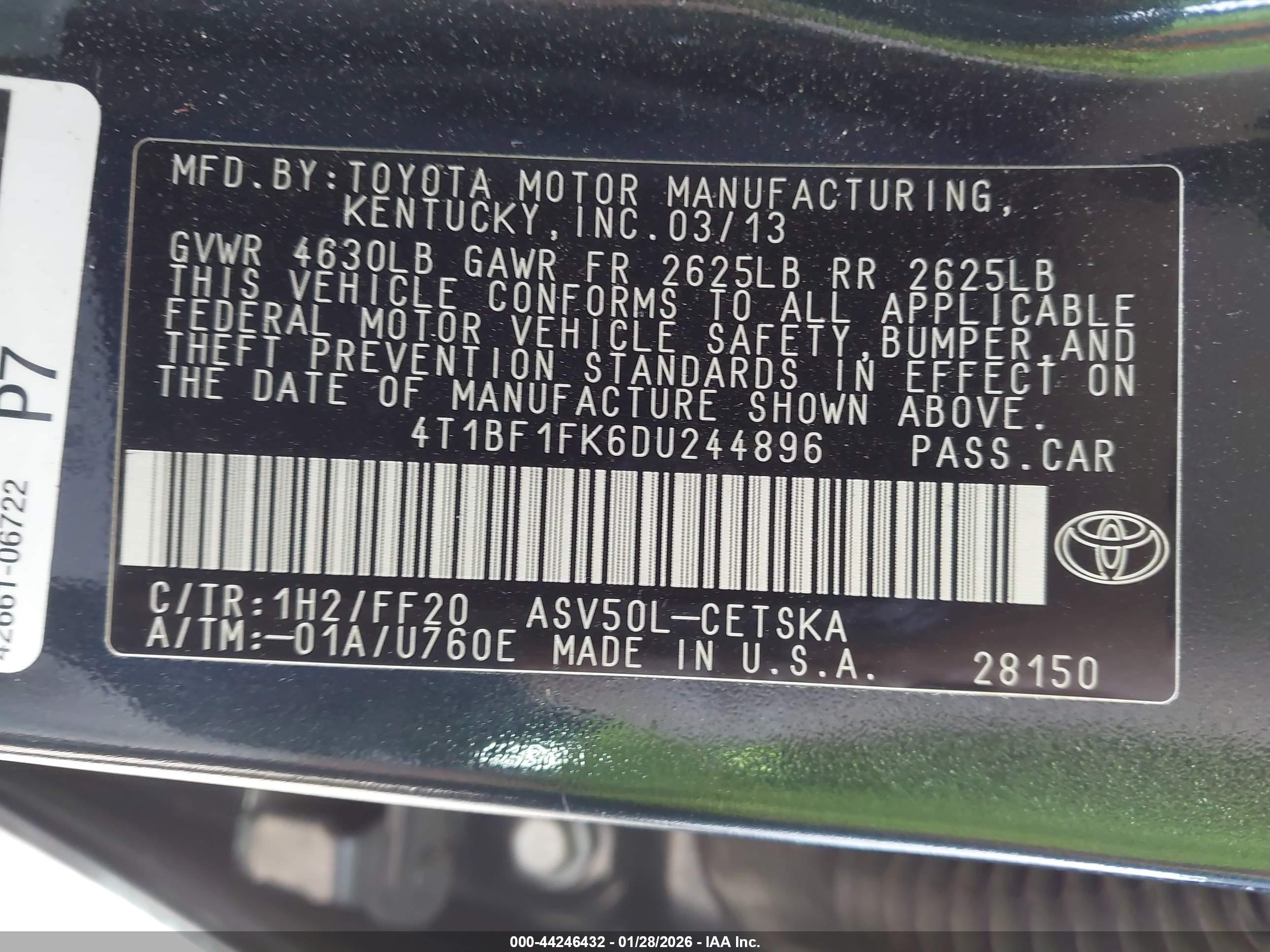 TOYOTA CAMRY image 9