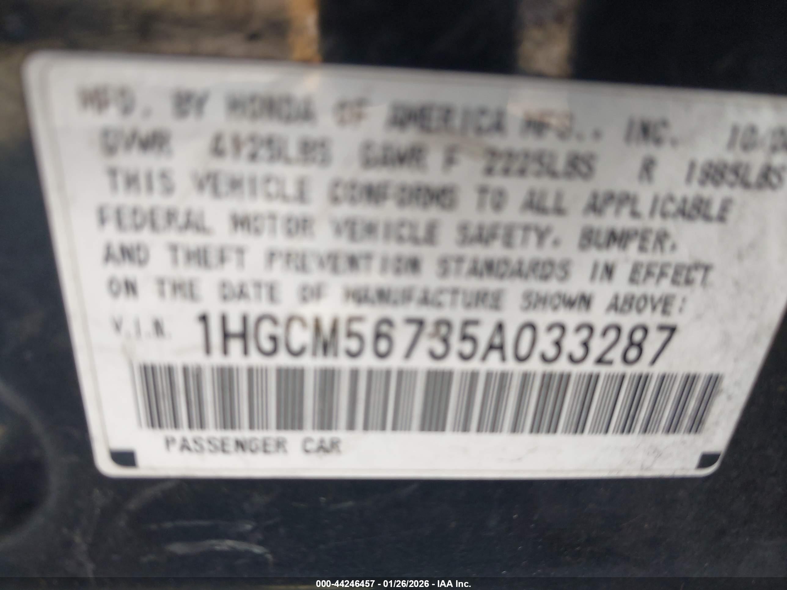 HONDA ACCORD image 9