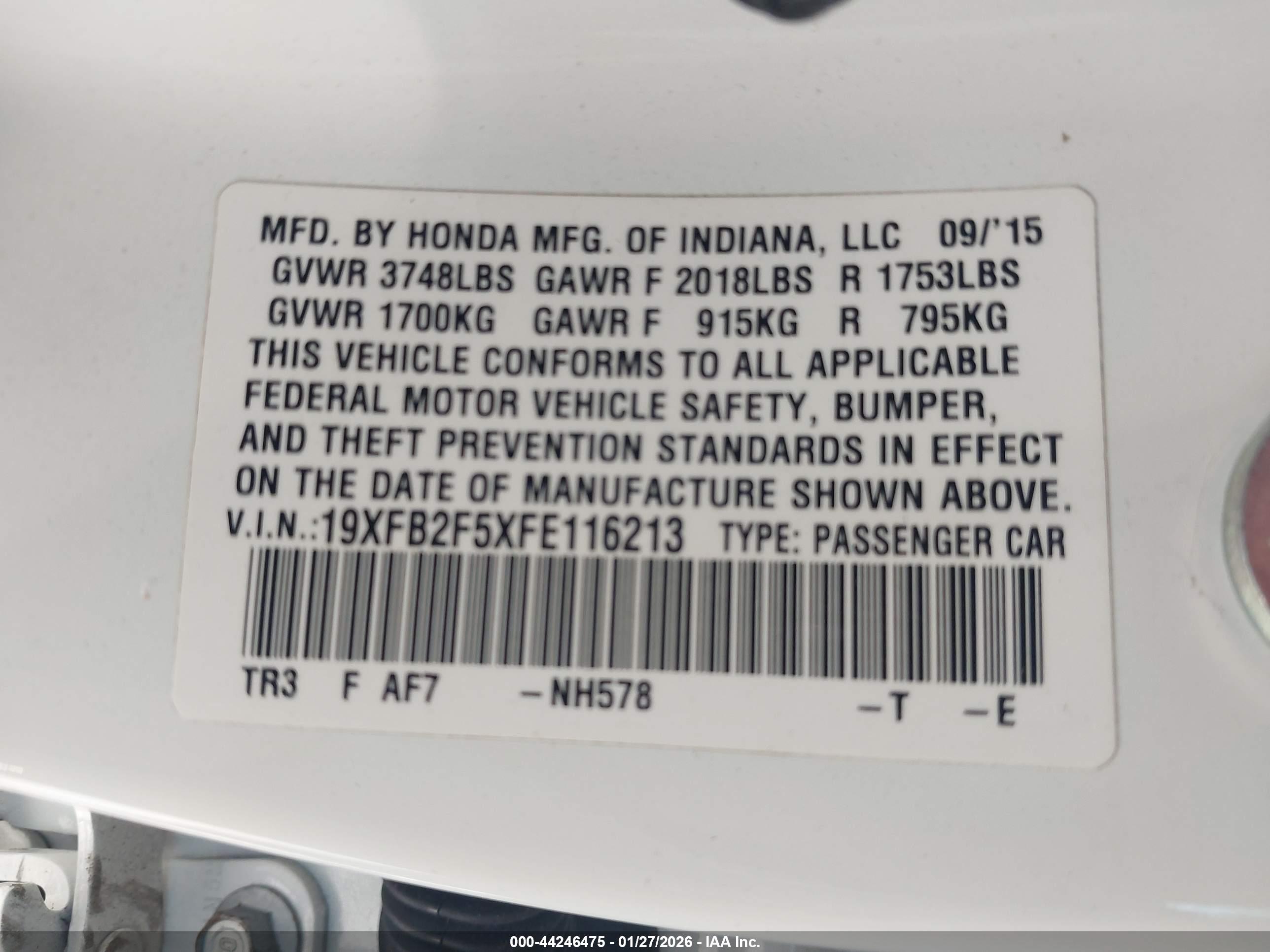 HONDA CIVIC image 9