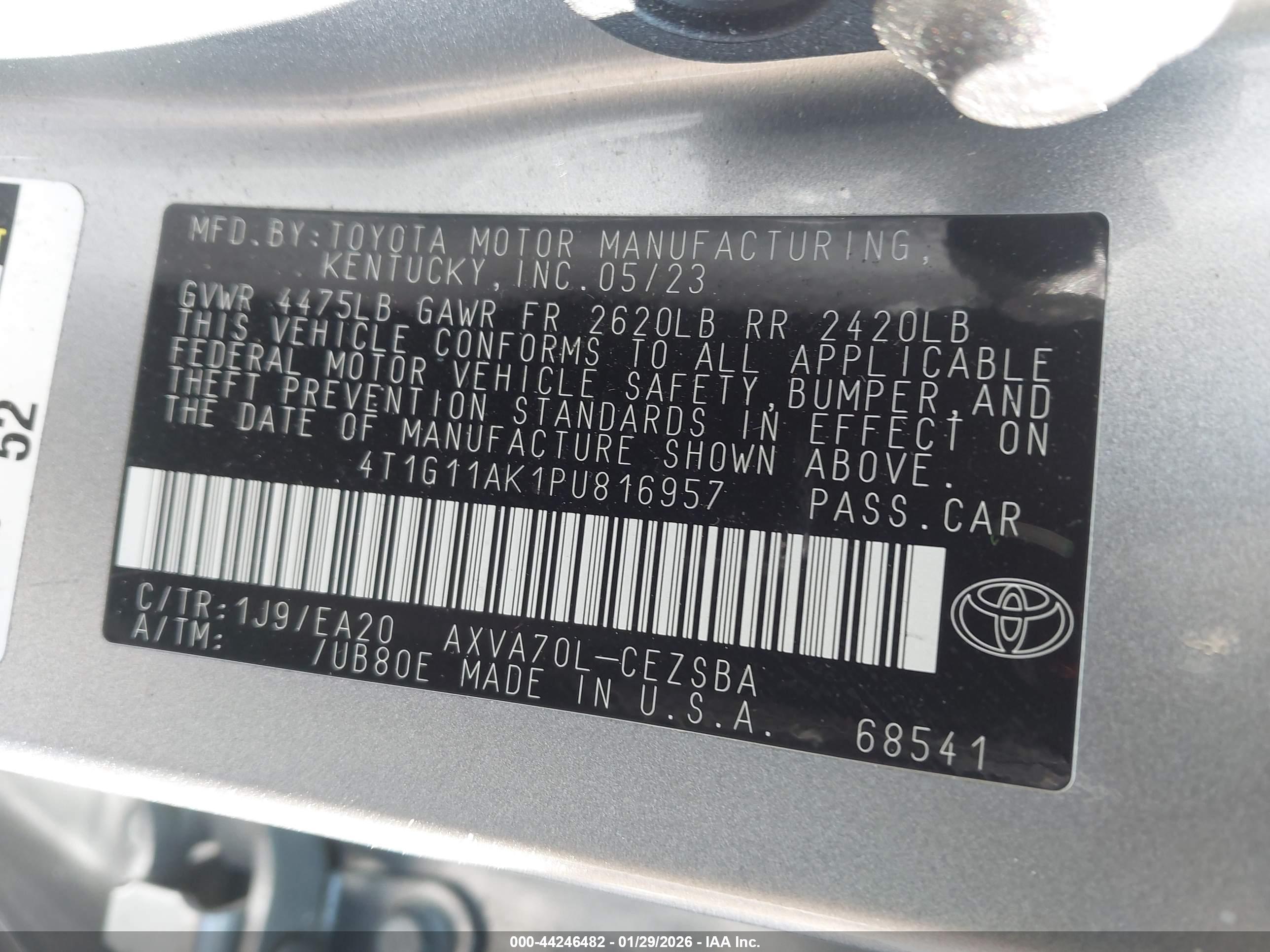 TOYOTA CAMRY image 9