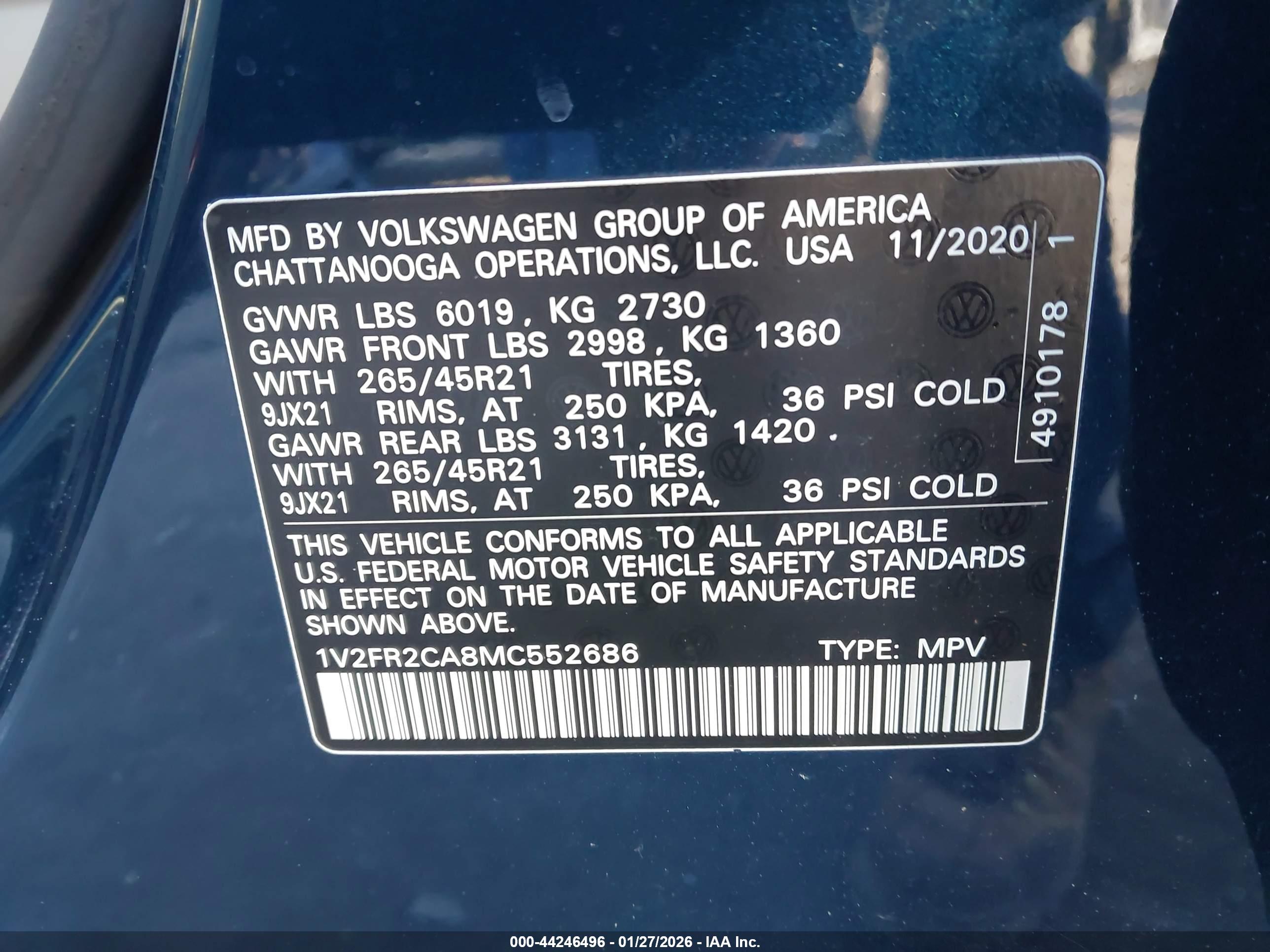 VOLKSWAGEN ATLAS image 9