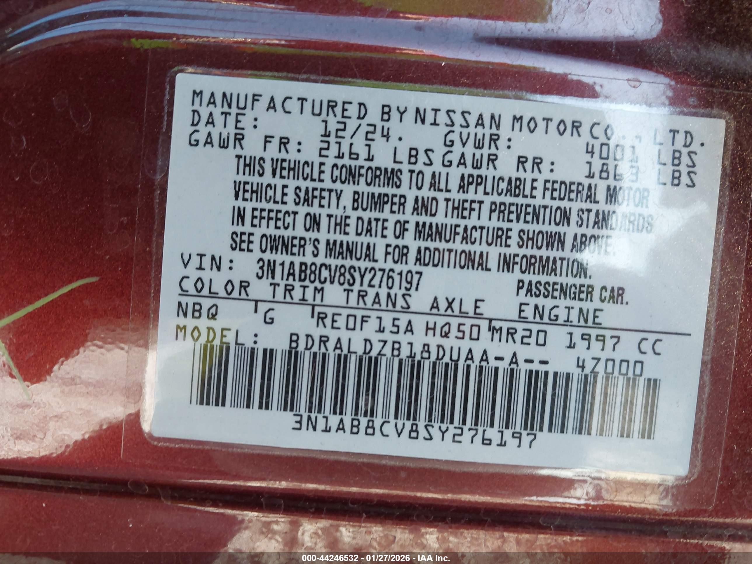 NISSAN SENTRA image 9