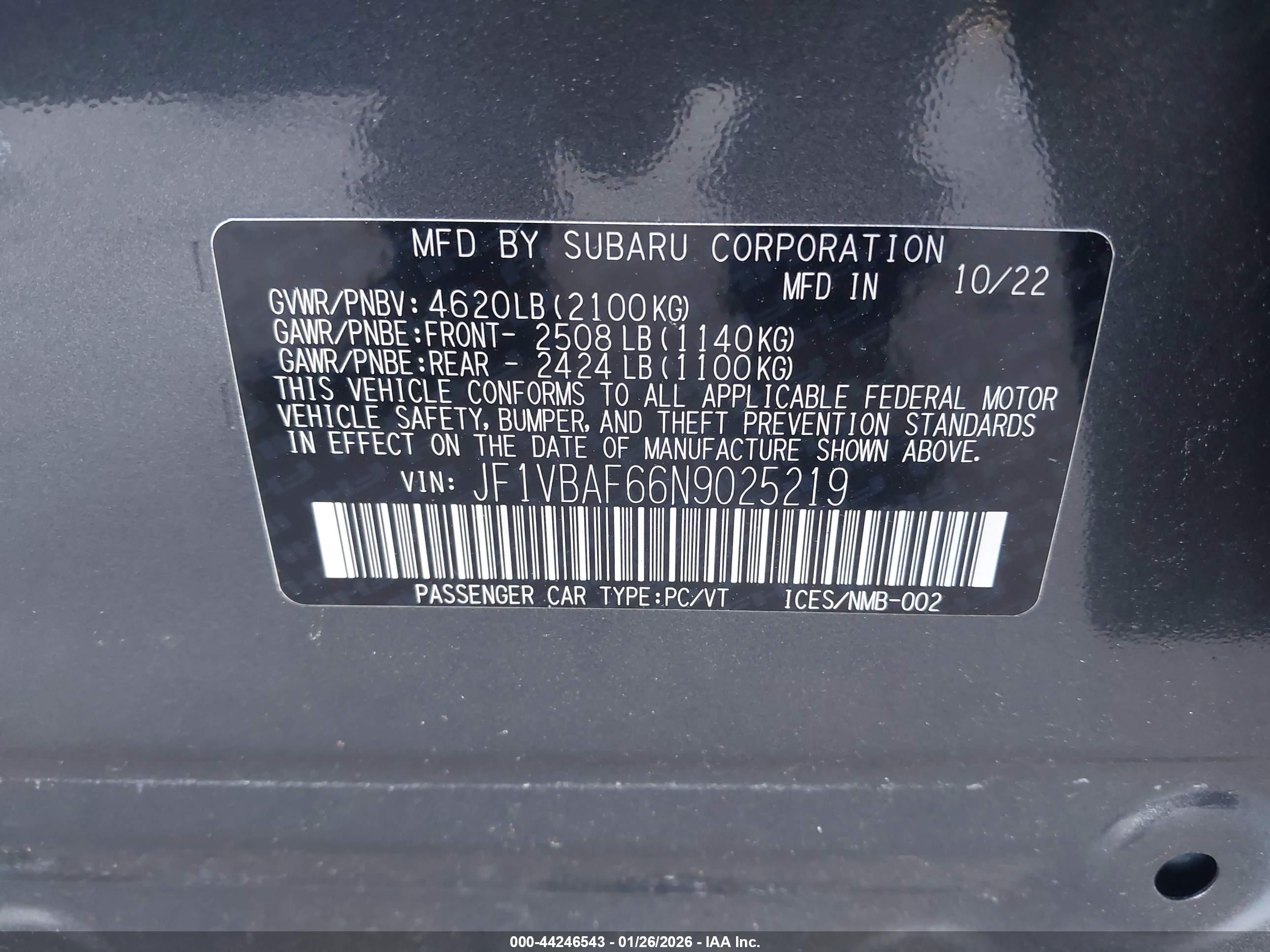 SUBARU WRX image 9