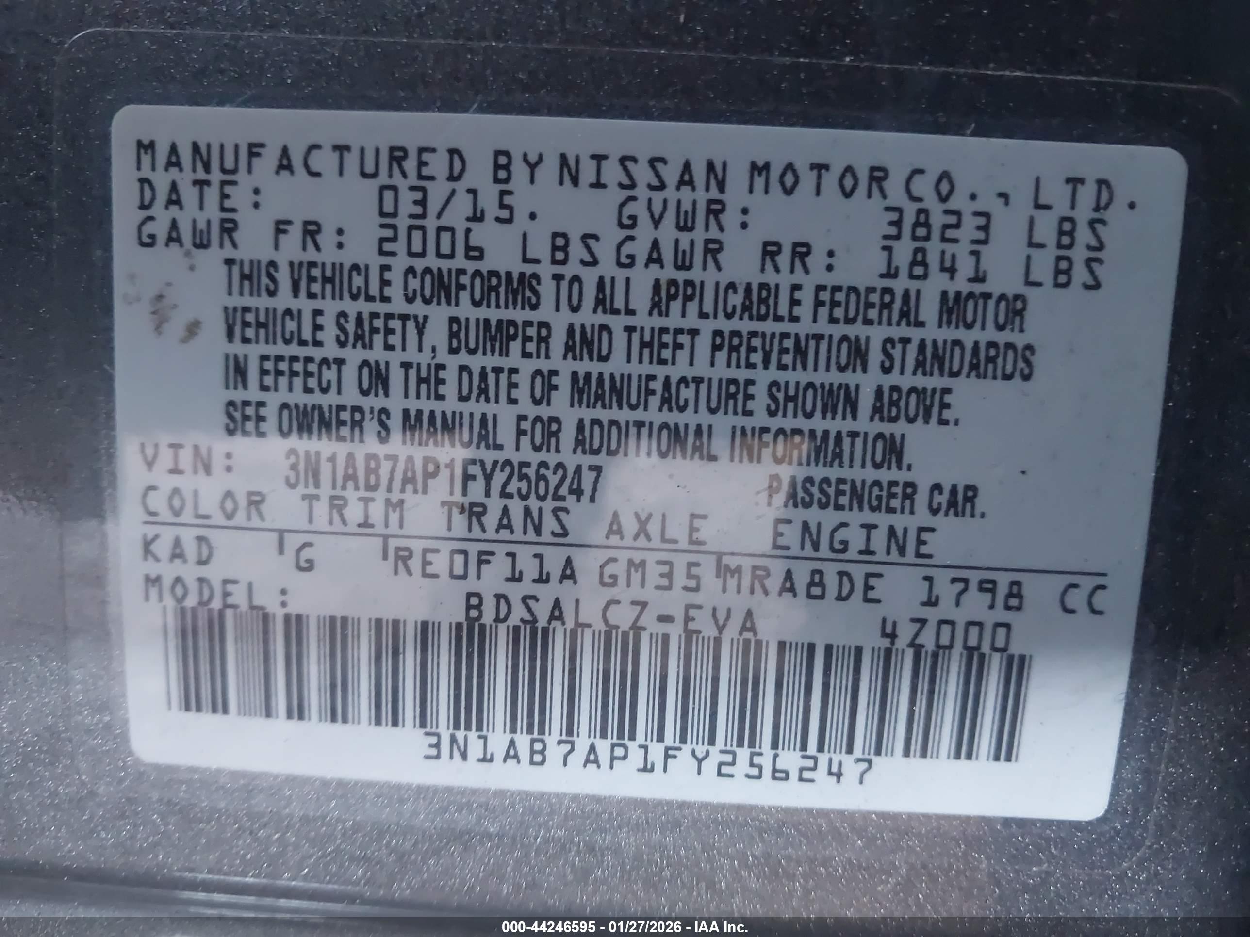 NISSAN SENTRA image 9