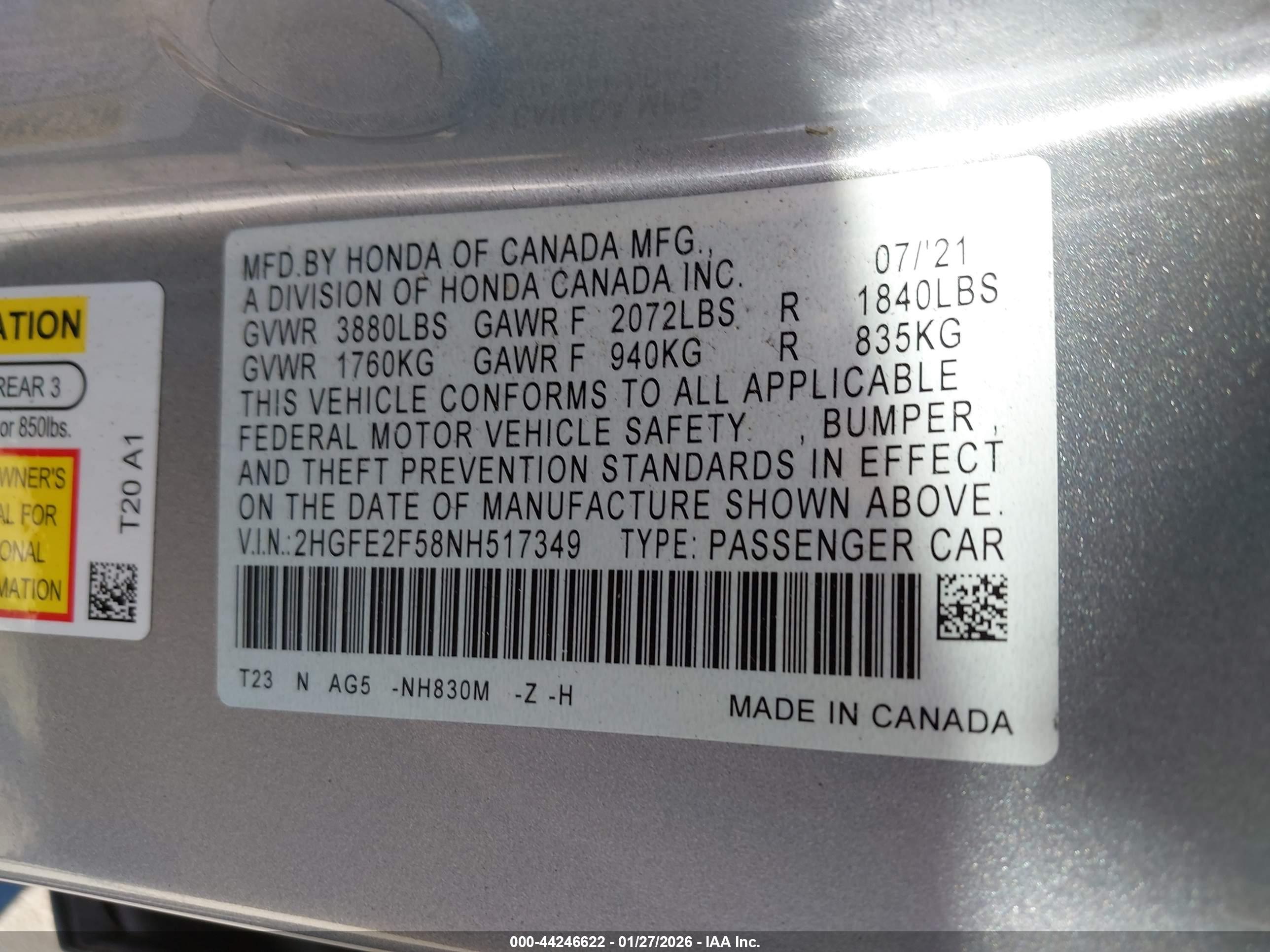 HONDA CIVIC image 9