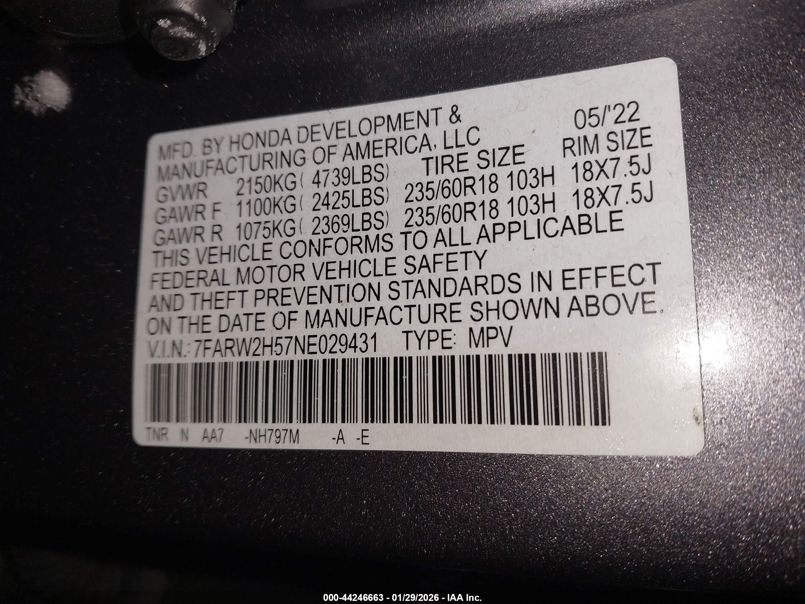 HONDA CR-V image 9