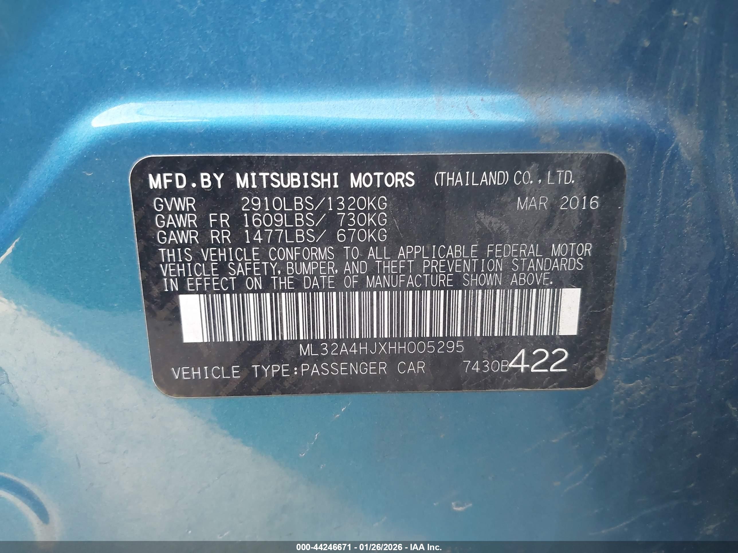 MITSUBISHI MIRAGE image 9