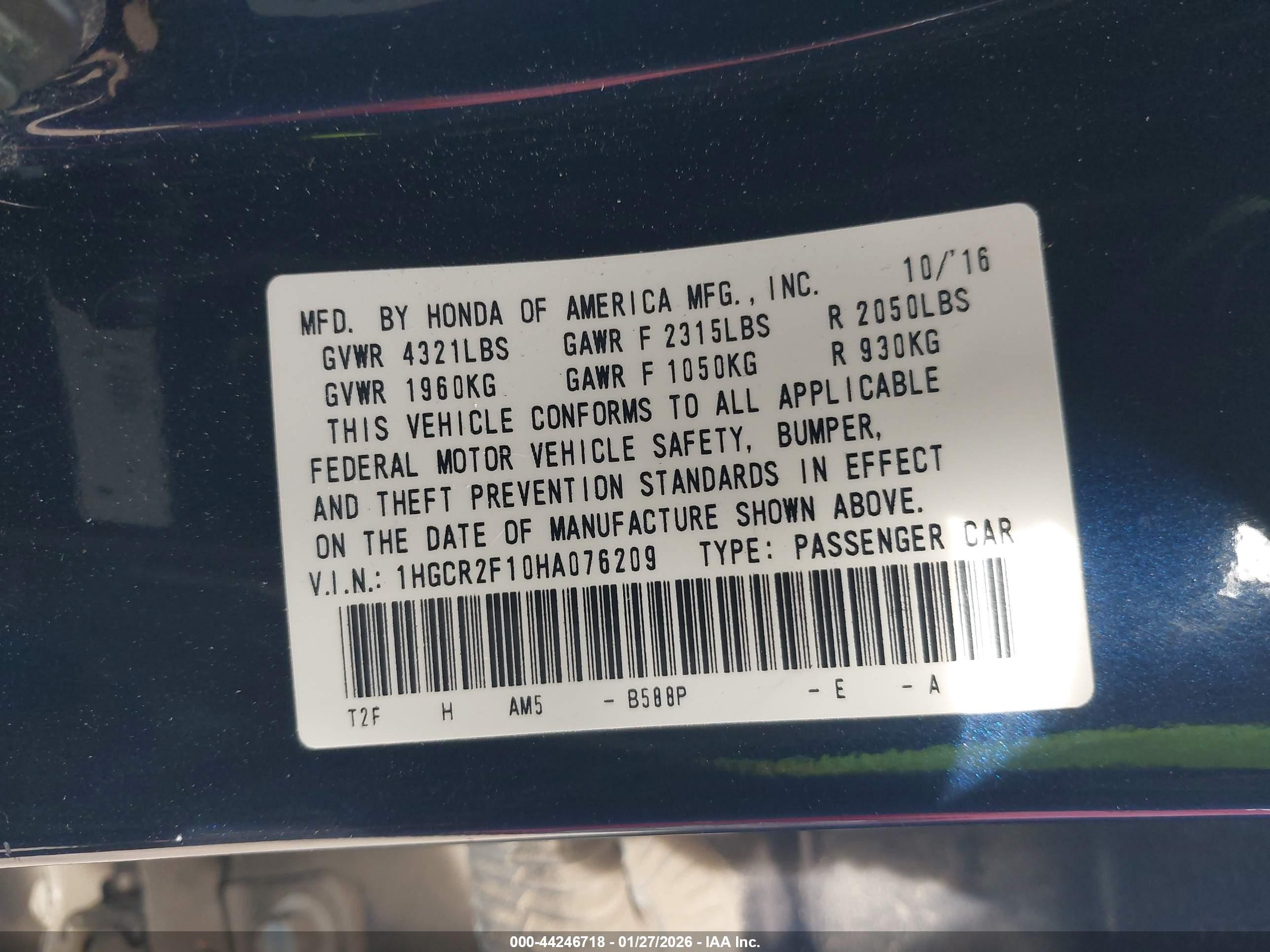 HONDA ACCORD image 9