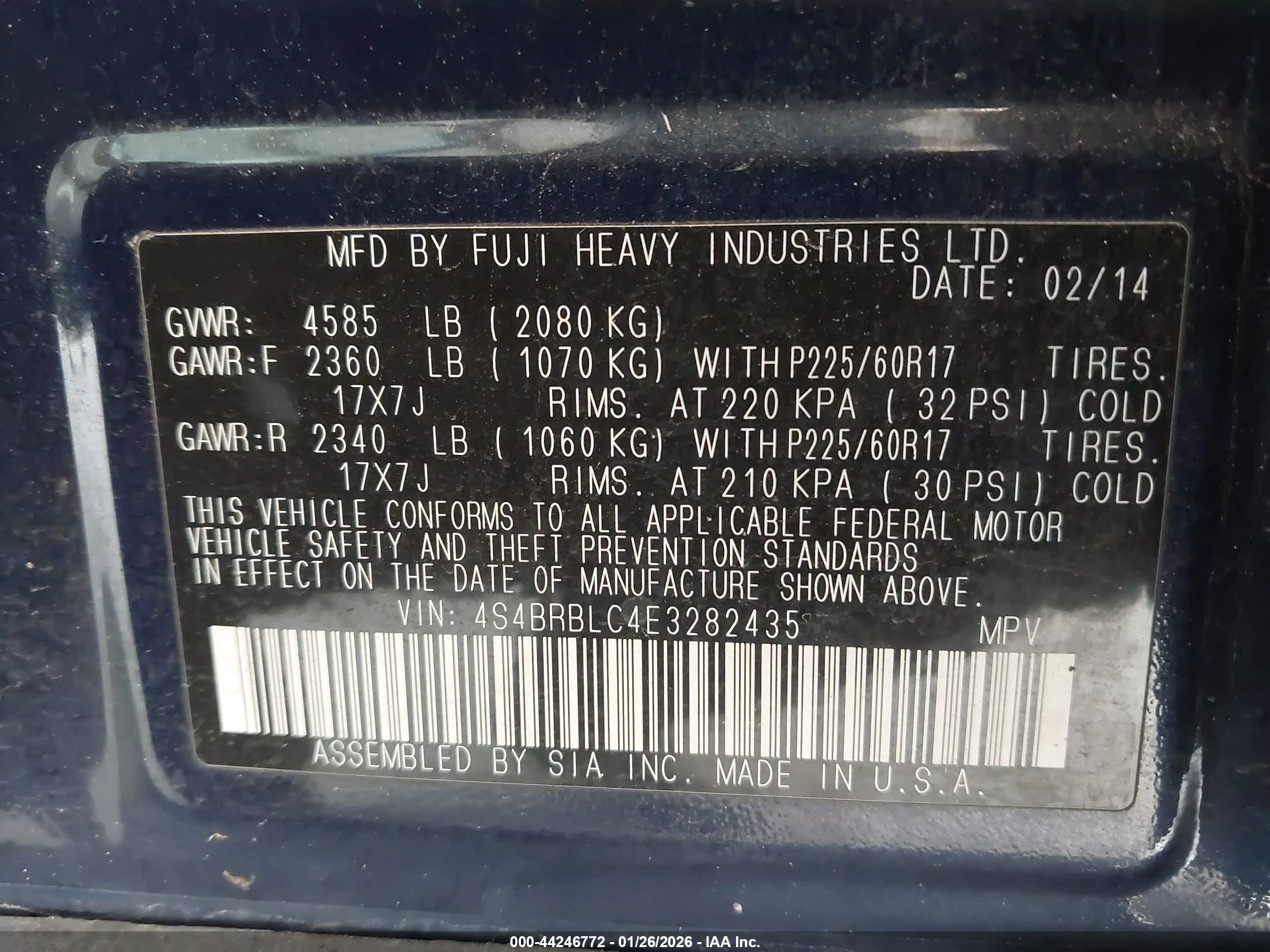 SUBARU OUTBACK image 9