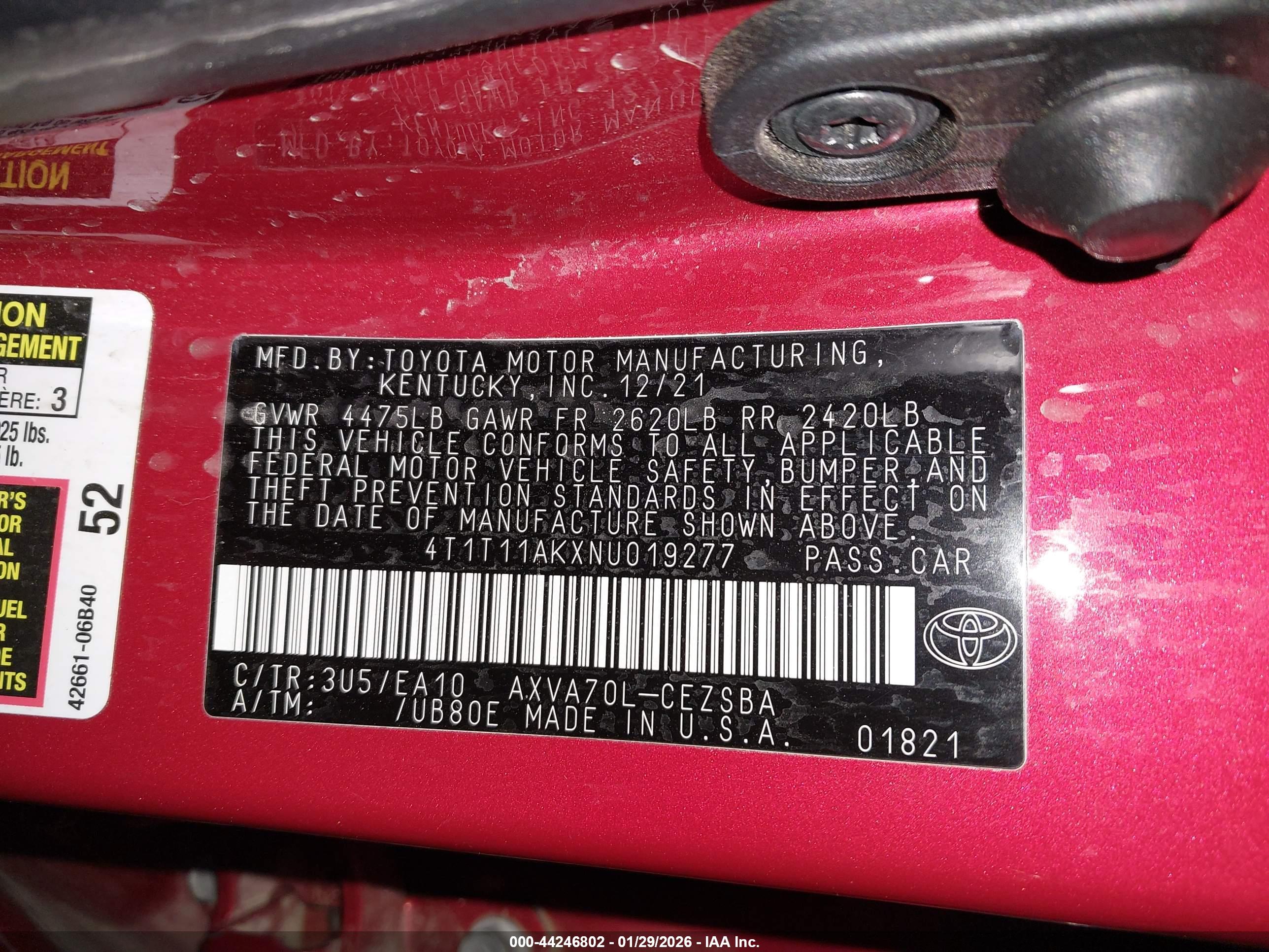 TOYOTA CAMRY image 9
