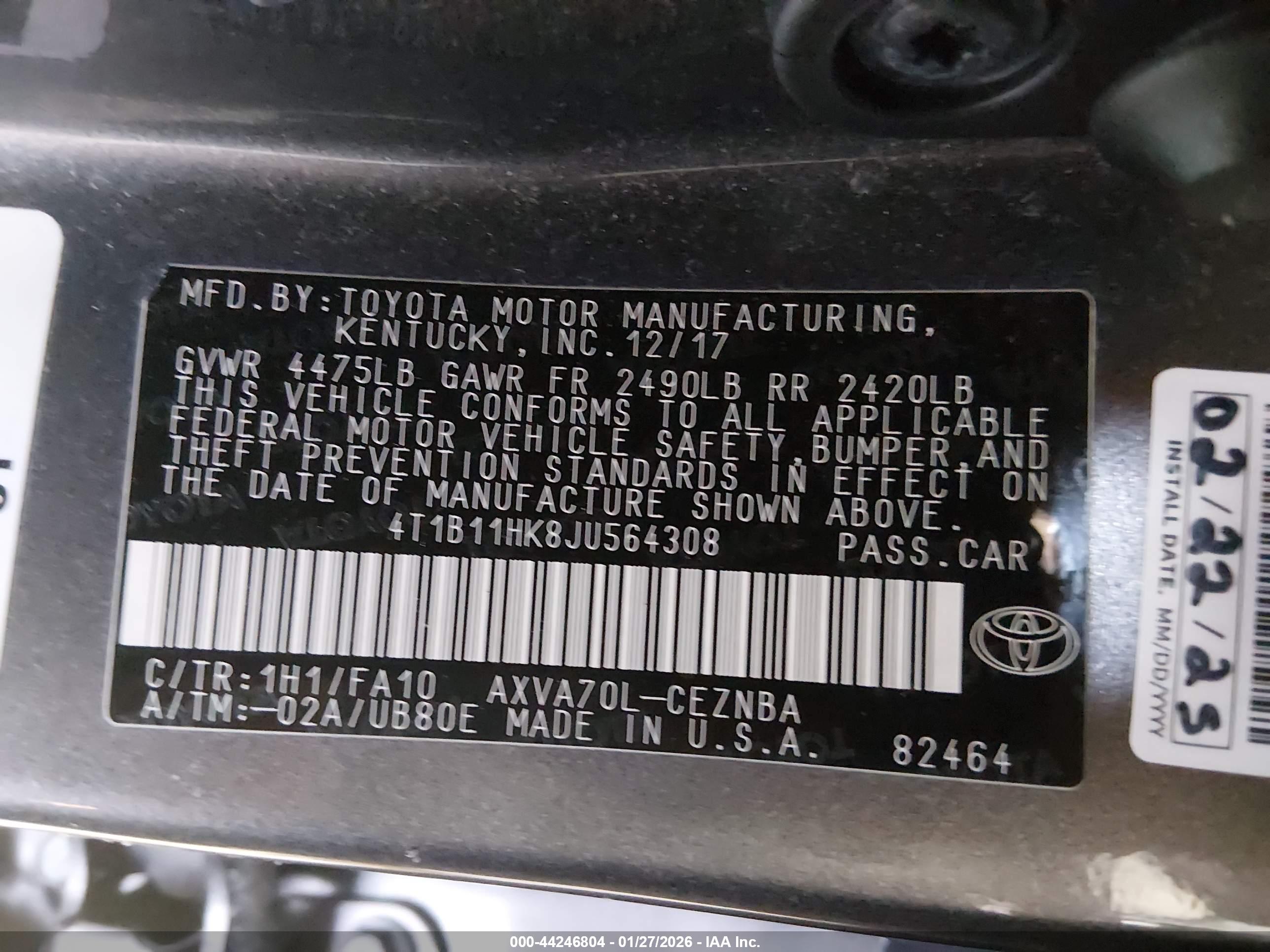 TOYOTA CAMRY image 9