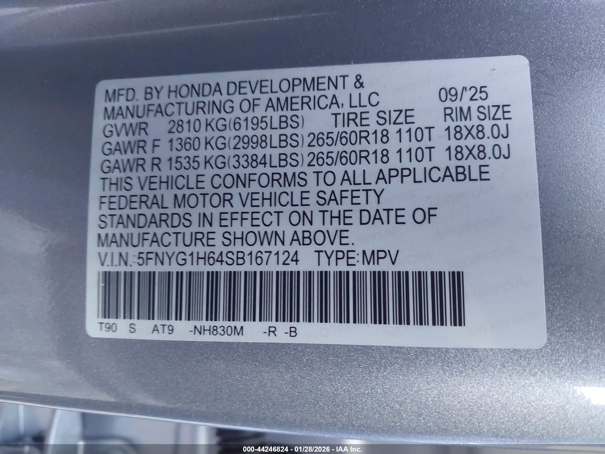 HONDA PILOT image 9