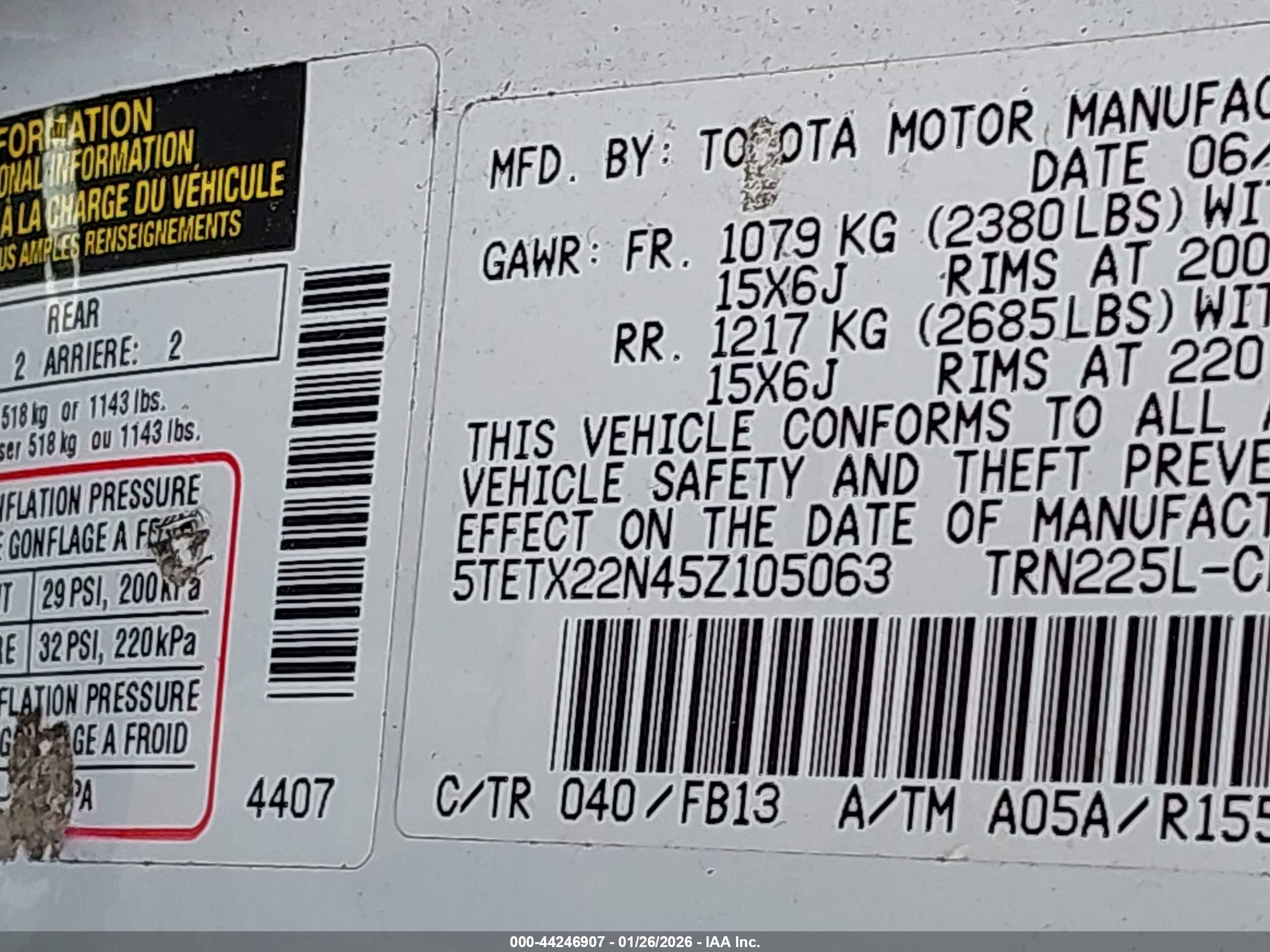 TOYOTA TACOMA image 9