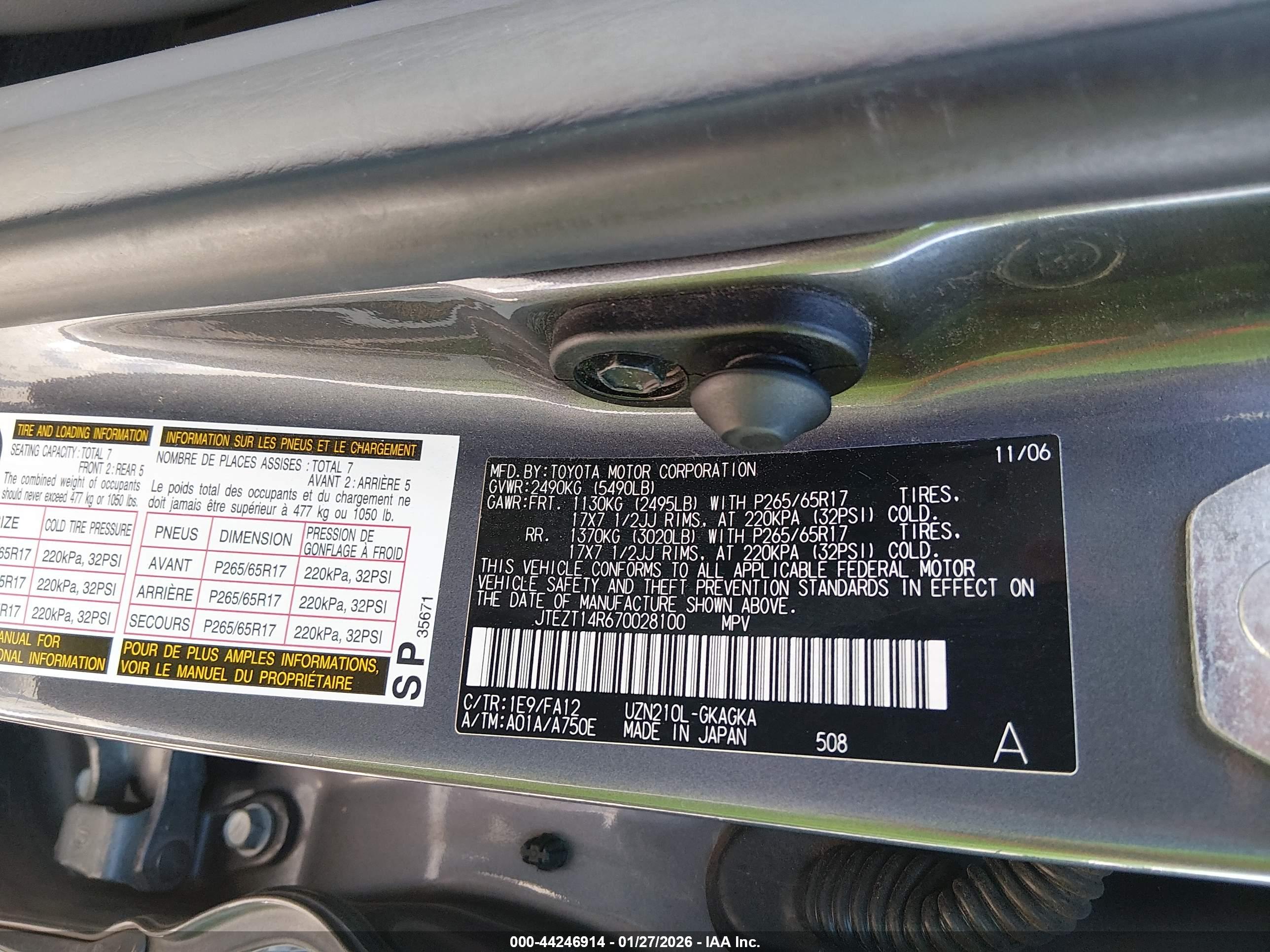 TOYOTA 4RUNNER image 9