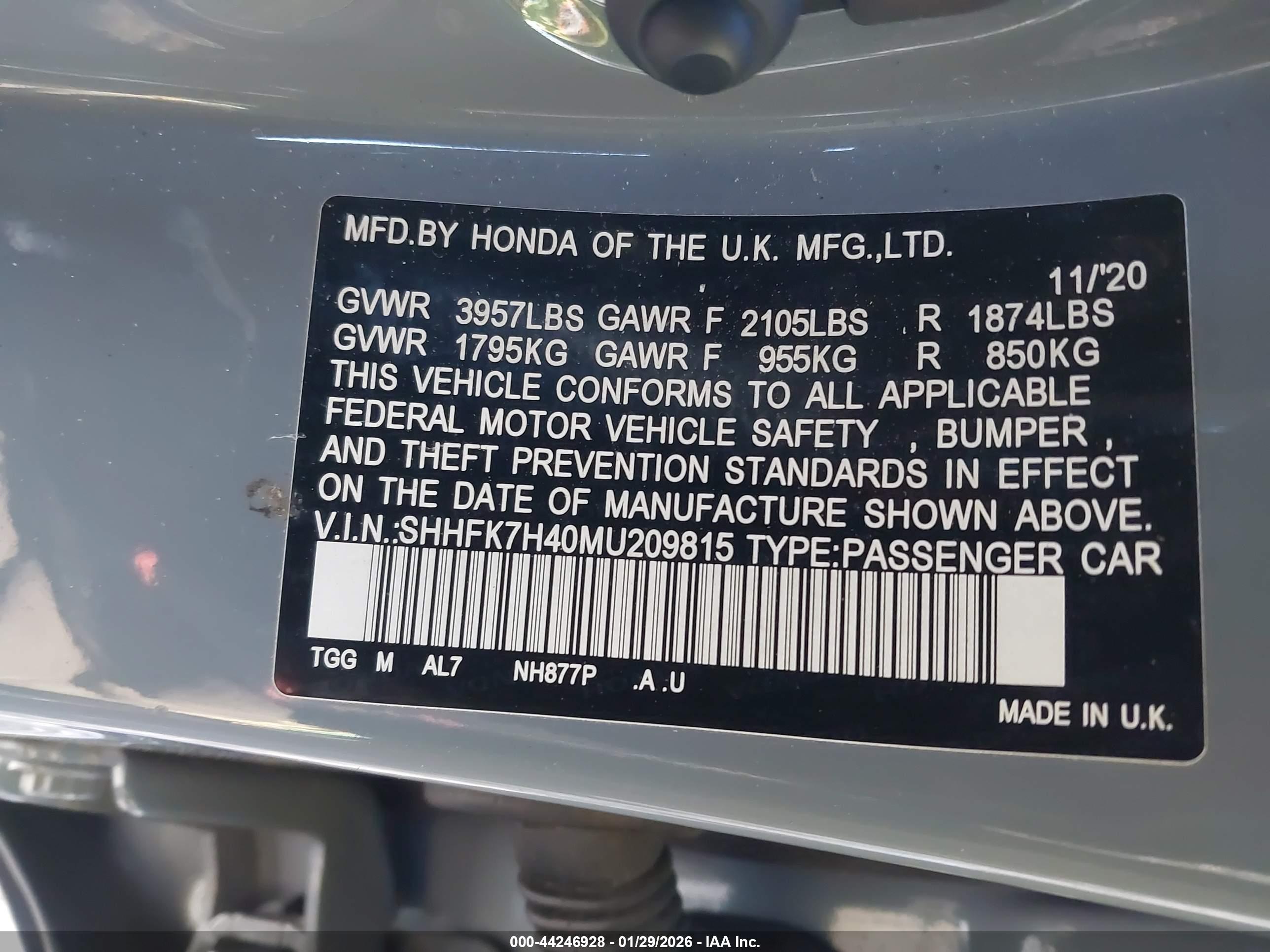 HONDA CIVIC image 9