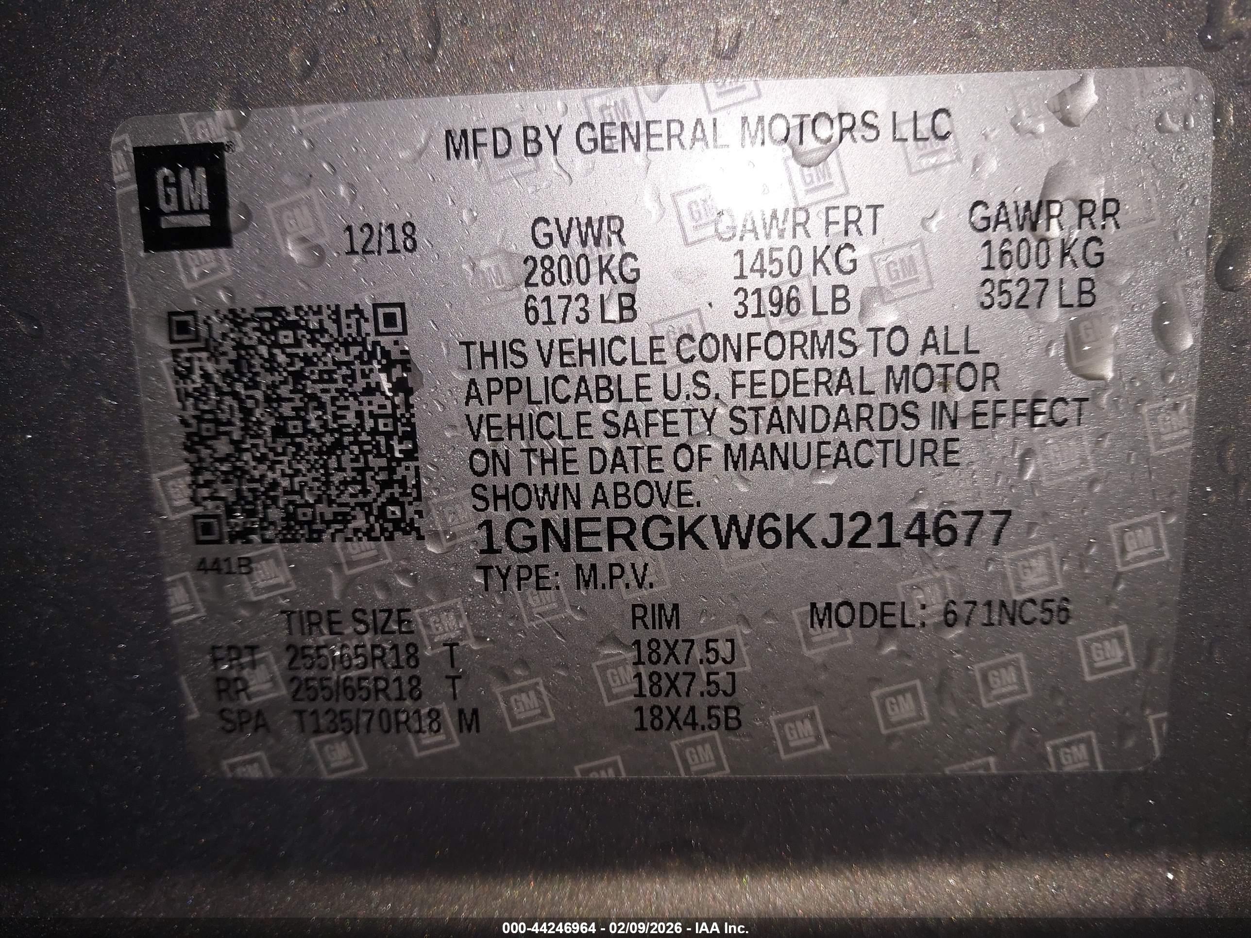 CHEVROLET TRAVERSE image 9